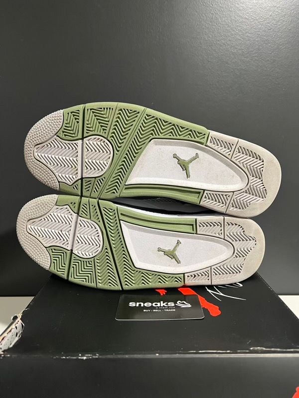 USED SIZE 12W/10.5M Jordan 4 Retro Seafoam (Women's) - Used