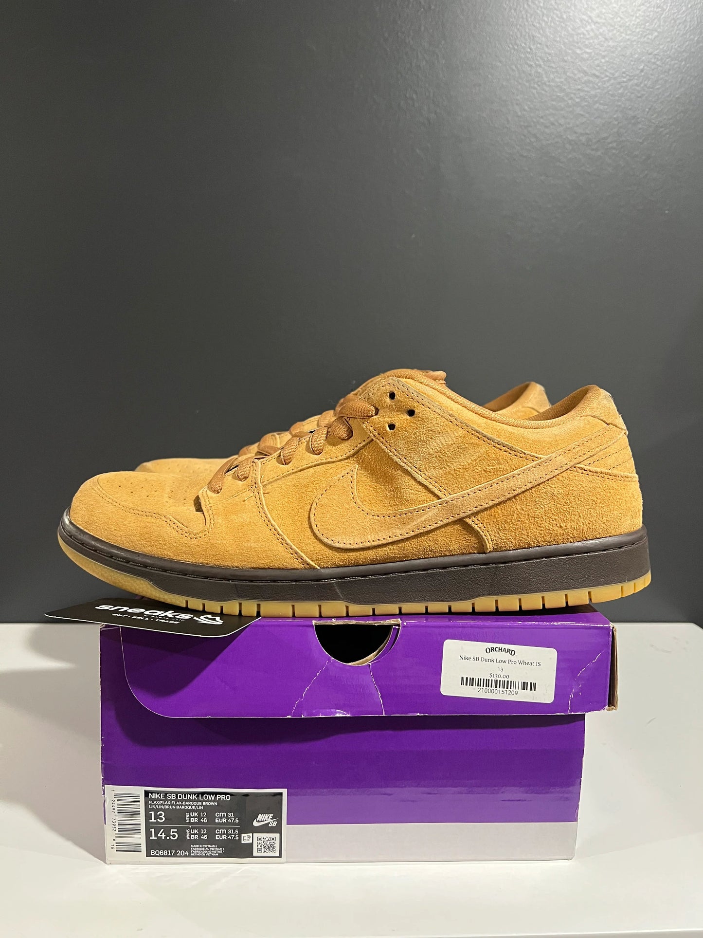 Nike SB Dunk Low Wheat - Used