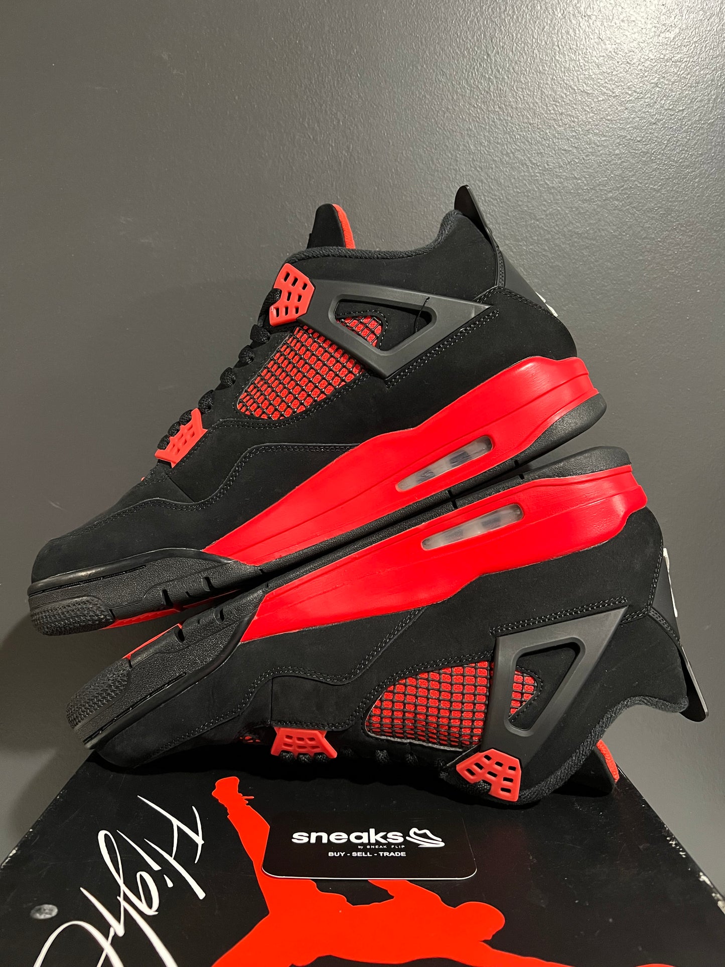 USED Air Jordan 4 Retro Red Thunder CT8527-016 SIZE 13M OG ALL AG25-186