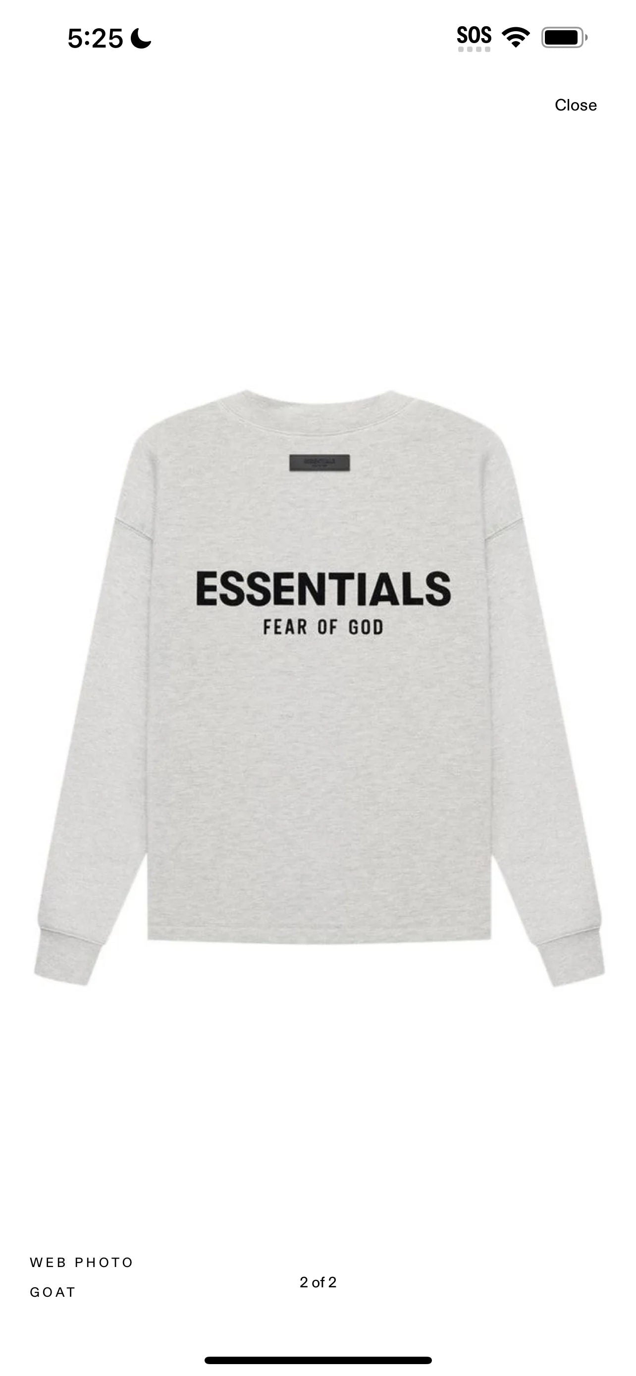 Fear of God Essentials Relaxed Crewneck Light Oatmeal