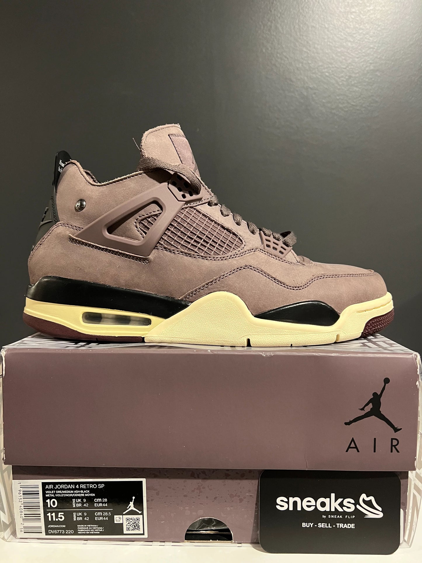 Jordan 4 Retro SP A Ma Maniére Violet Ore - Used