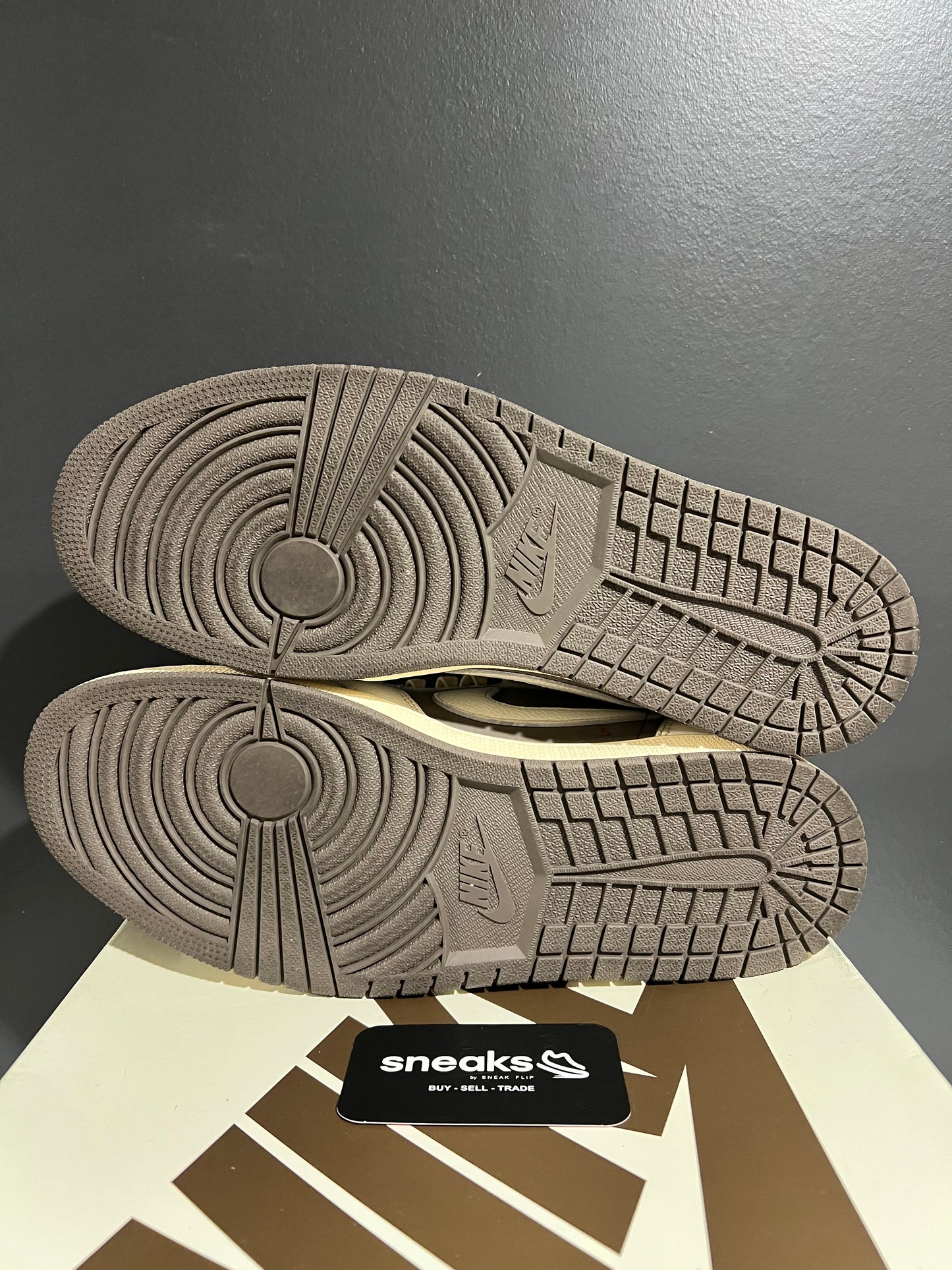 USED Travis Scott x Air Jordan 1 Retro Low OG Reverse Mocha DM7866-162 SIZE 12.5M OG ALL SP25-063