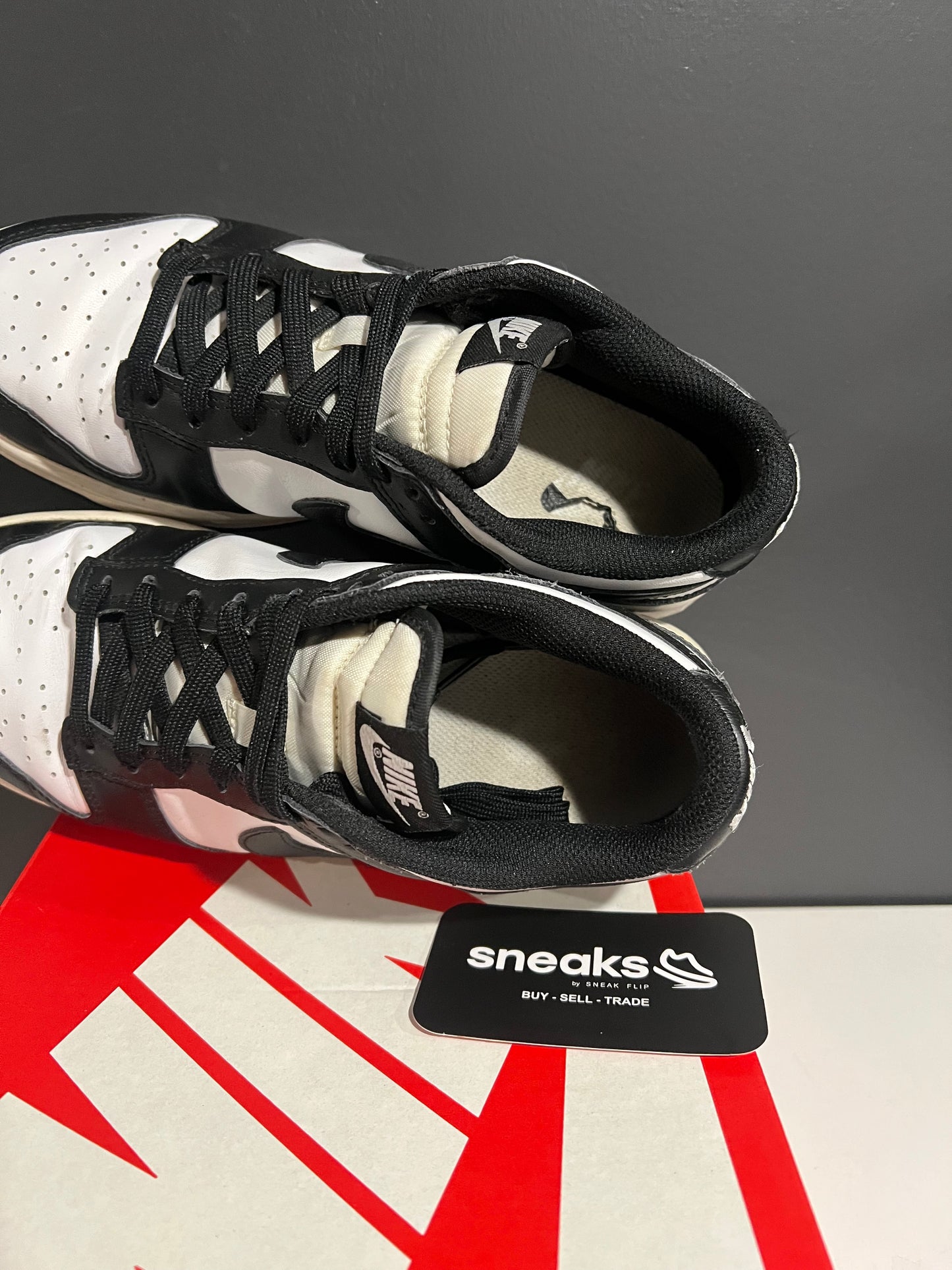 USED Wmns Dunk Low Black White DD1503-101 SIZE 6.5M OG ALL AG25-240