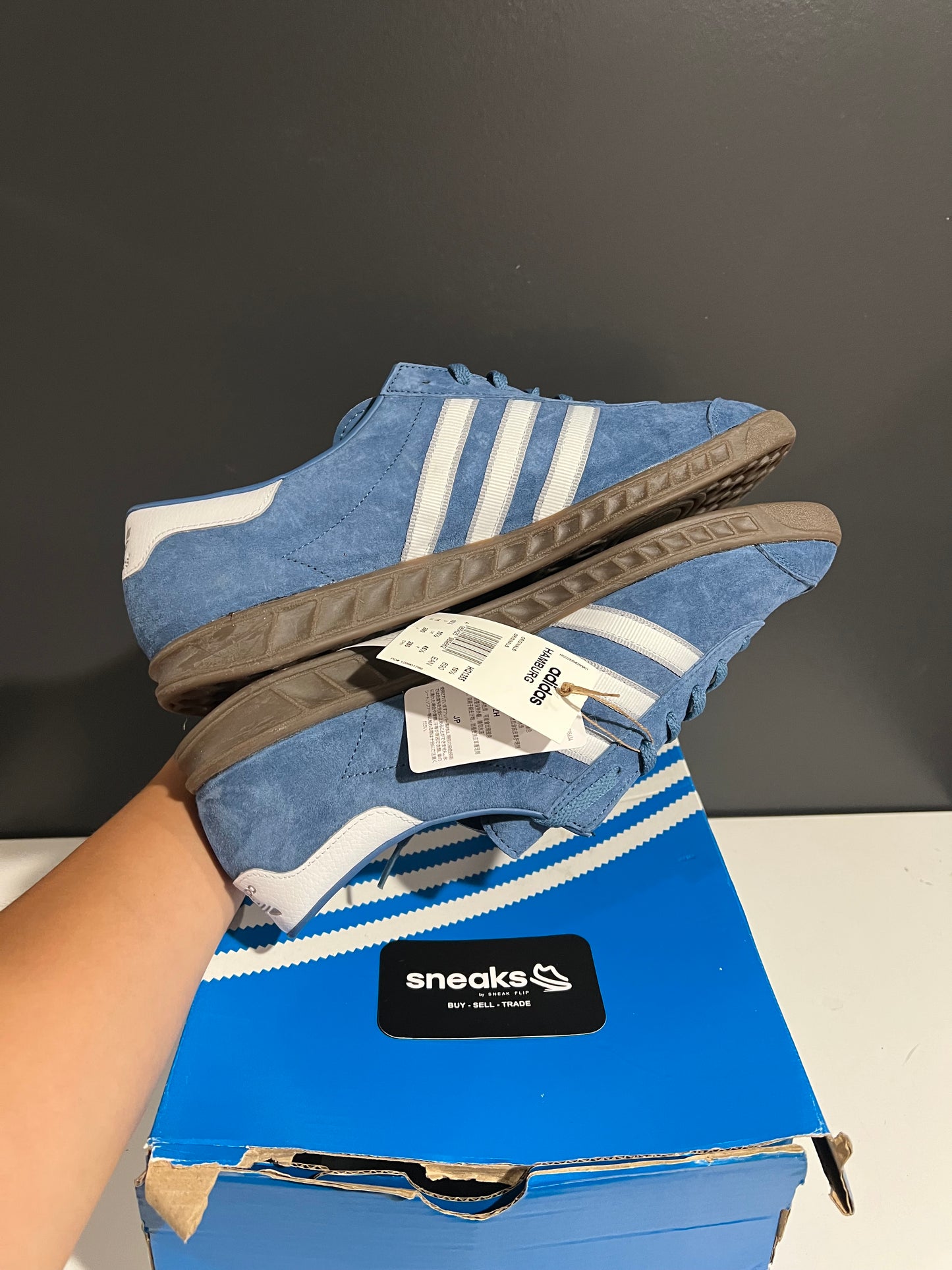 NEW Adidas Hamburg Altitude Blue HQ1355 SIZE 11M OG ALL AG25-296
