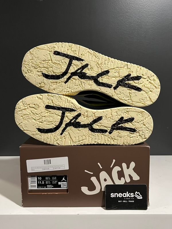 NEW SIZE 10M Jordan Jumpman Jack TR Travis Scott Bright Cactus