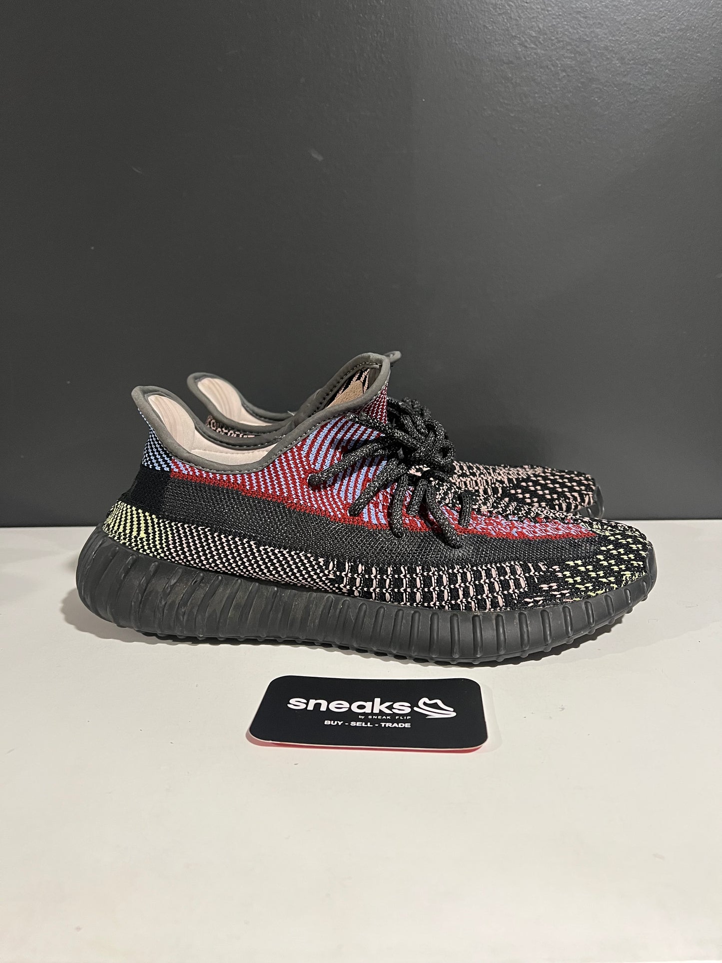 USED Yeezy Boost 350 V2 Yecheil Non-Reflective FW5190 SIZE 9M NO BOX AG25-316