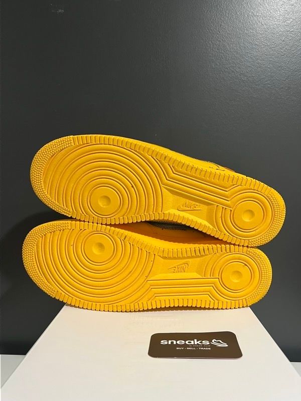 USED SIZE 13M Nike Air Force 1 Low Off-White ICA University Gold - Used