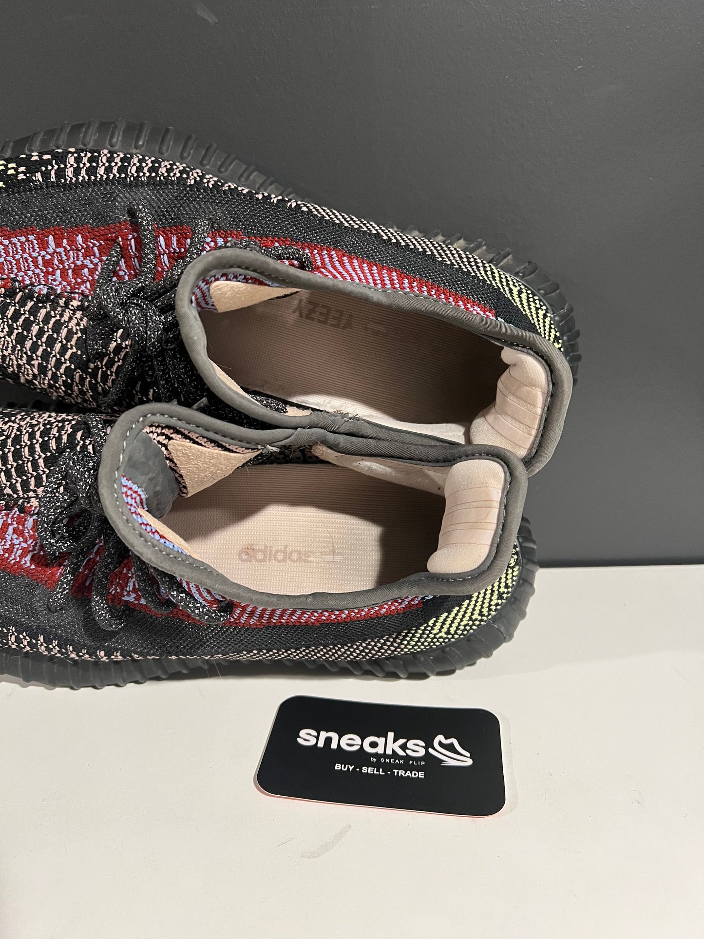 USED Yeezy Boost 350 V2 Yecheil Non-Reflective FW5190 SIZE 9M NO BOX AG25-316
