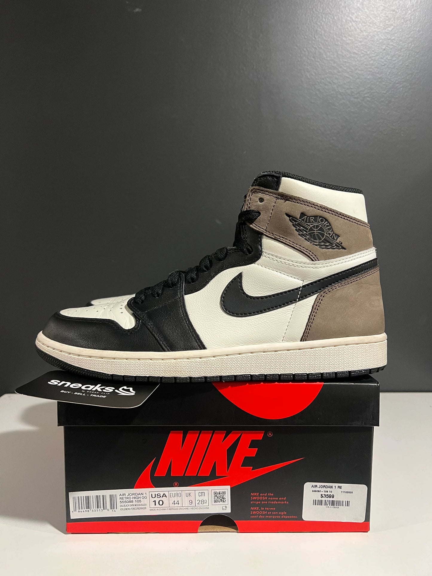 Jordan 1 Retro High Dark Mocha - Used