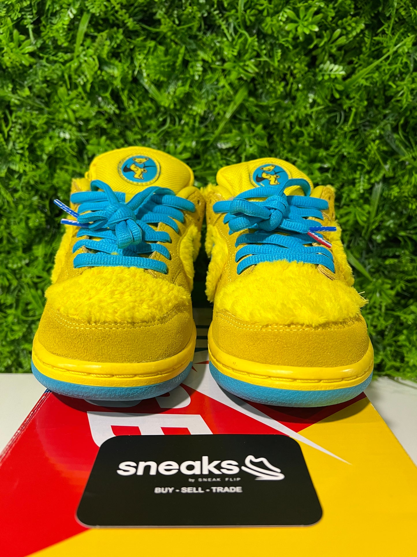 USED Grateful Dead x Dunk Low SB Yellow Bear CJ5378-700 SIZE 7.5M OG ALL