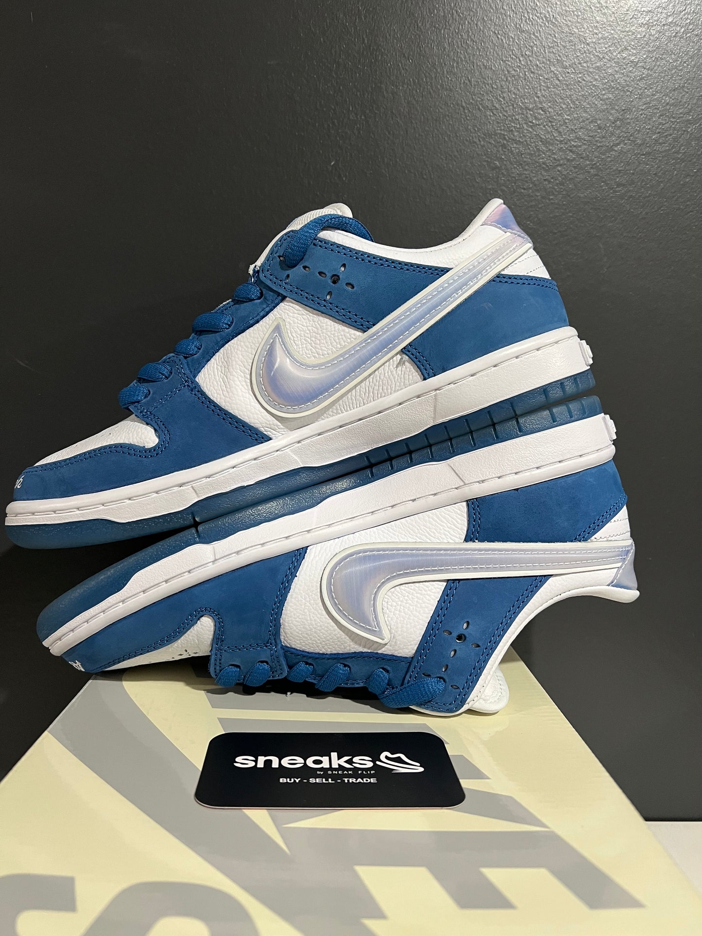 USED Born x Raised x Dunk Low SB One Block at a Time FN7819-400 SIZE 7.5M OG ALL JN25-158