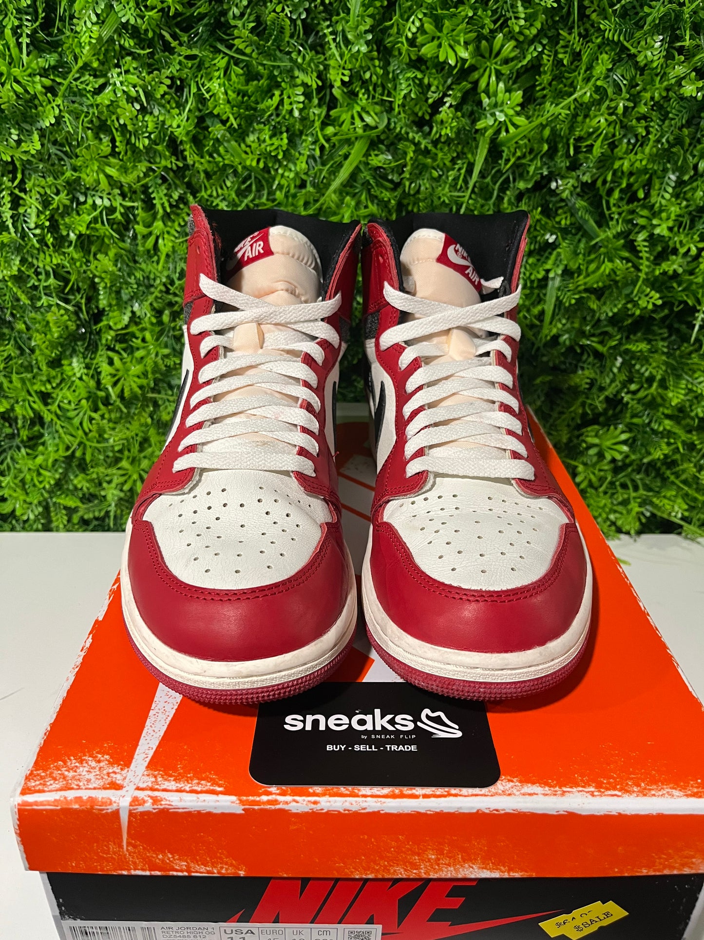 USED Air Jordan 1 Retro High OG Chicago Lost & Found DZ5485-612 SIZE 11M OG ALL #2