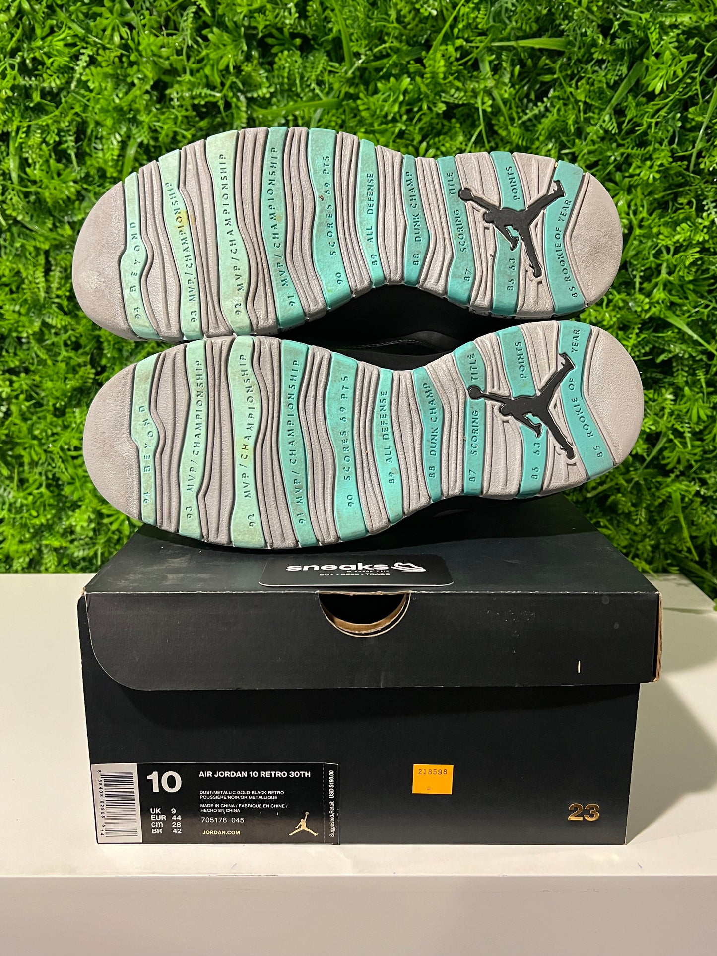 USED Air Jordan 10 Retro Lady Liberty 705178-045 SIZE 10M OG ALL