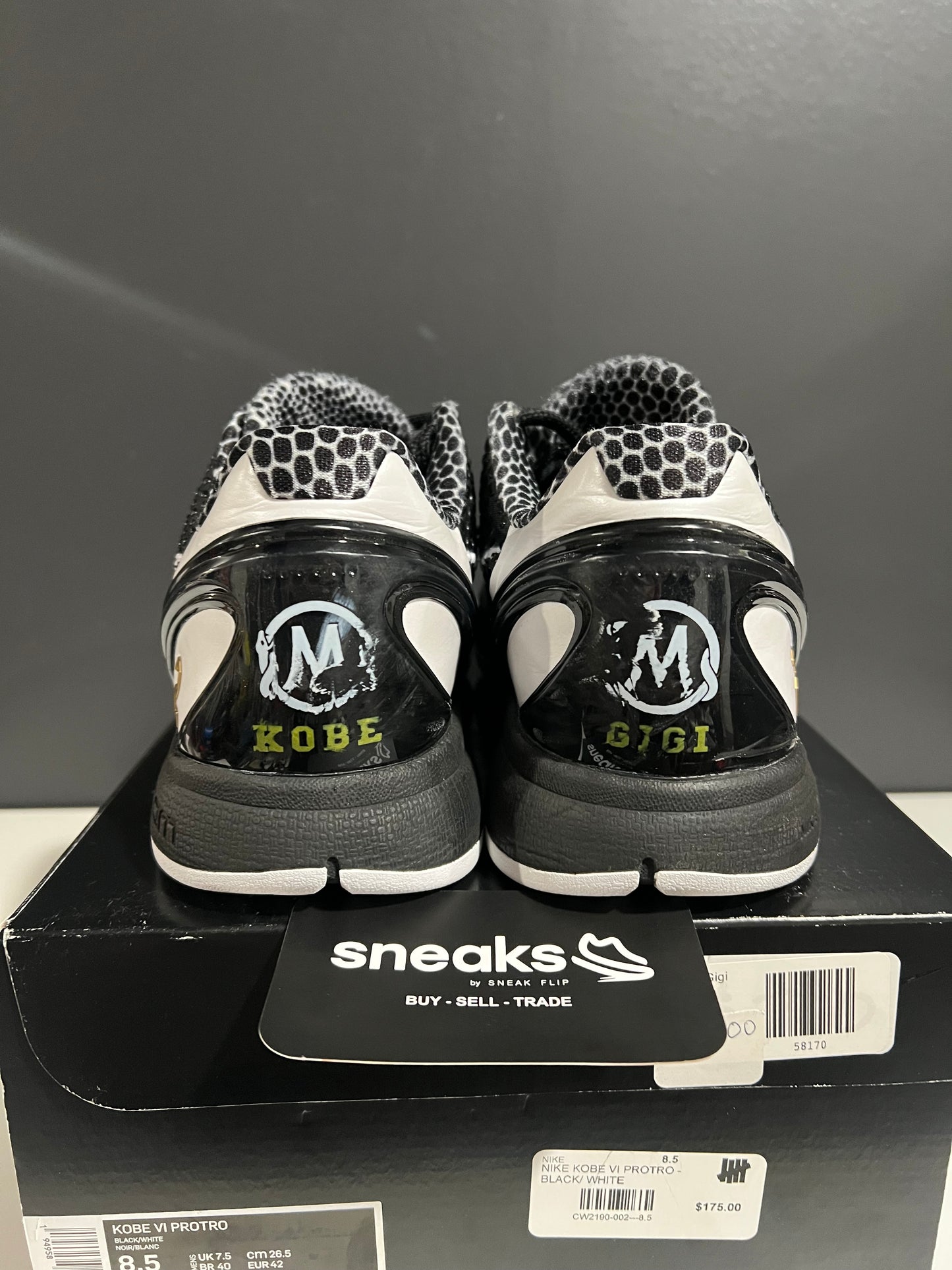 USED Zoom Kobe 6 Protro Mambacita Sweet Sixteen CW2190-002 SIZE 8.5M OG ALL AG25-342