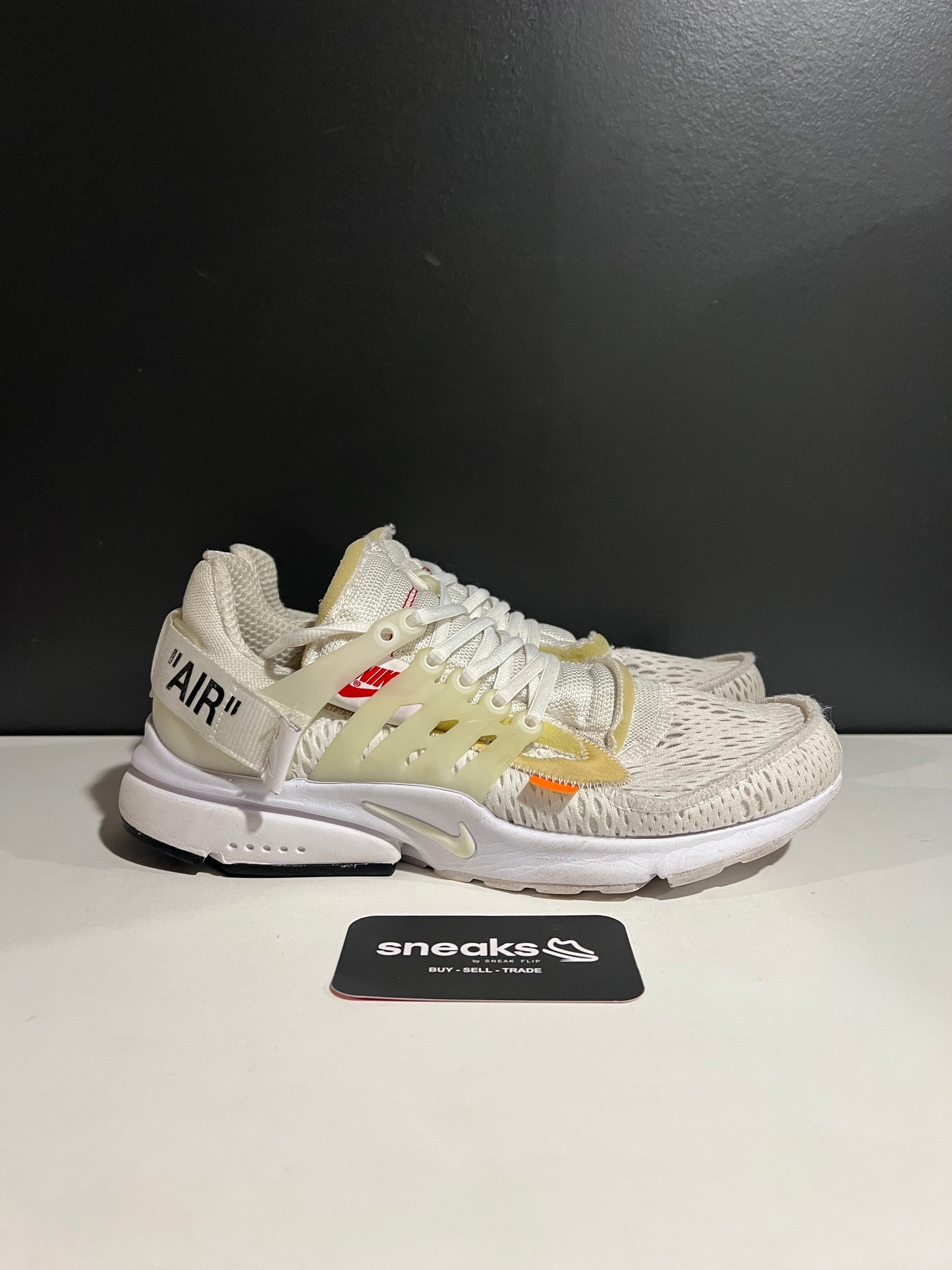 USED Off-White x Air Presto White AA3830-100 SIZE 8M NO BOX AG25-175