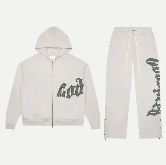 GODSPEED OG Logo Sweatsuit StoneGreen