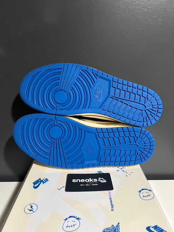 NEW SIZE 12M Jordan 1 Retro Low OG SP Fragment x Travis Scott Sail Military Blue