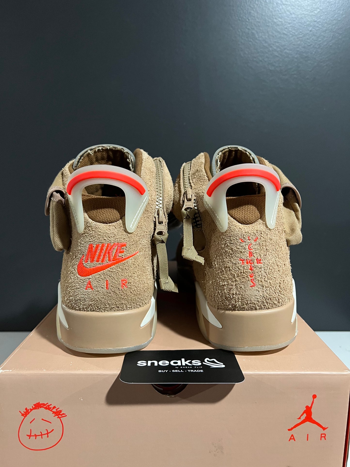 NEW Travis Scott x Air Jordan 6 Retro British Khaki DH0690-200 SIZE 12M OG ALL SP25-062