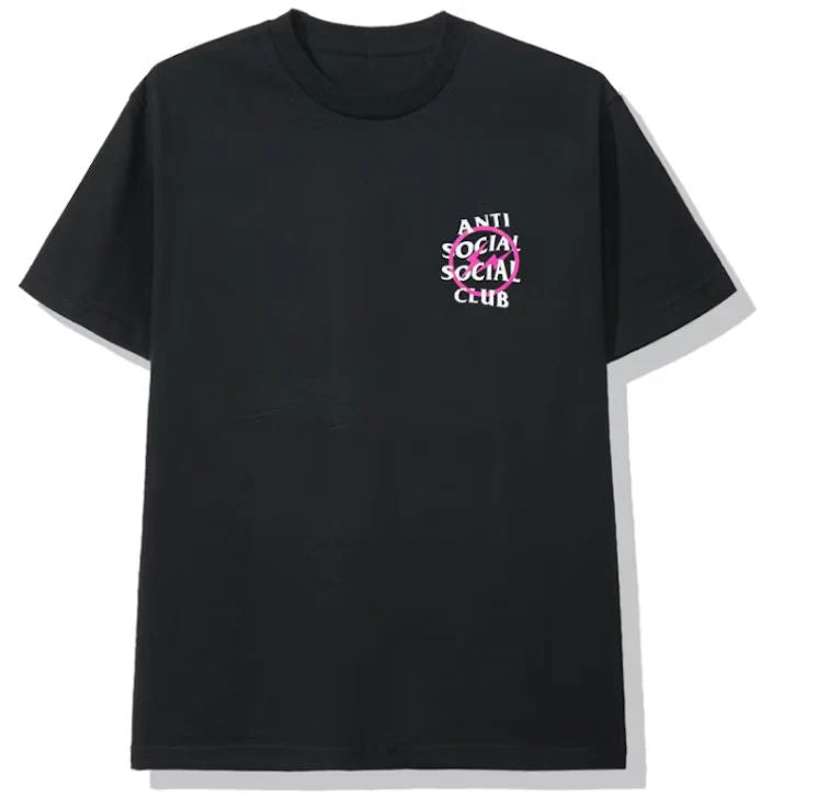 Anti Social Social Club x Fragment Pink Bolt Tee (FW19) Black