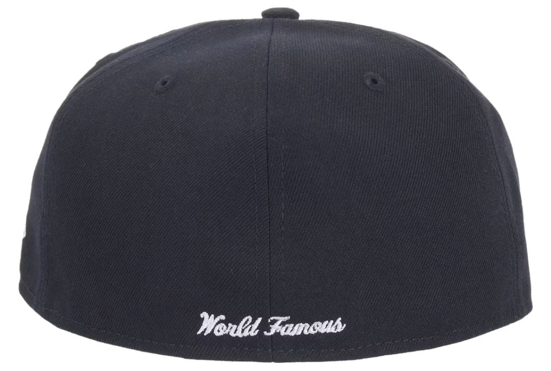 Supreme x New Era Breast Cancer Awareness Box Logo Fitted Hat Navy