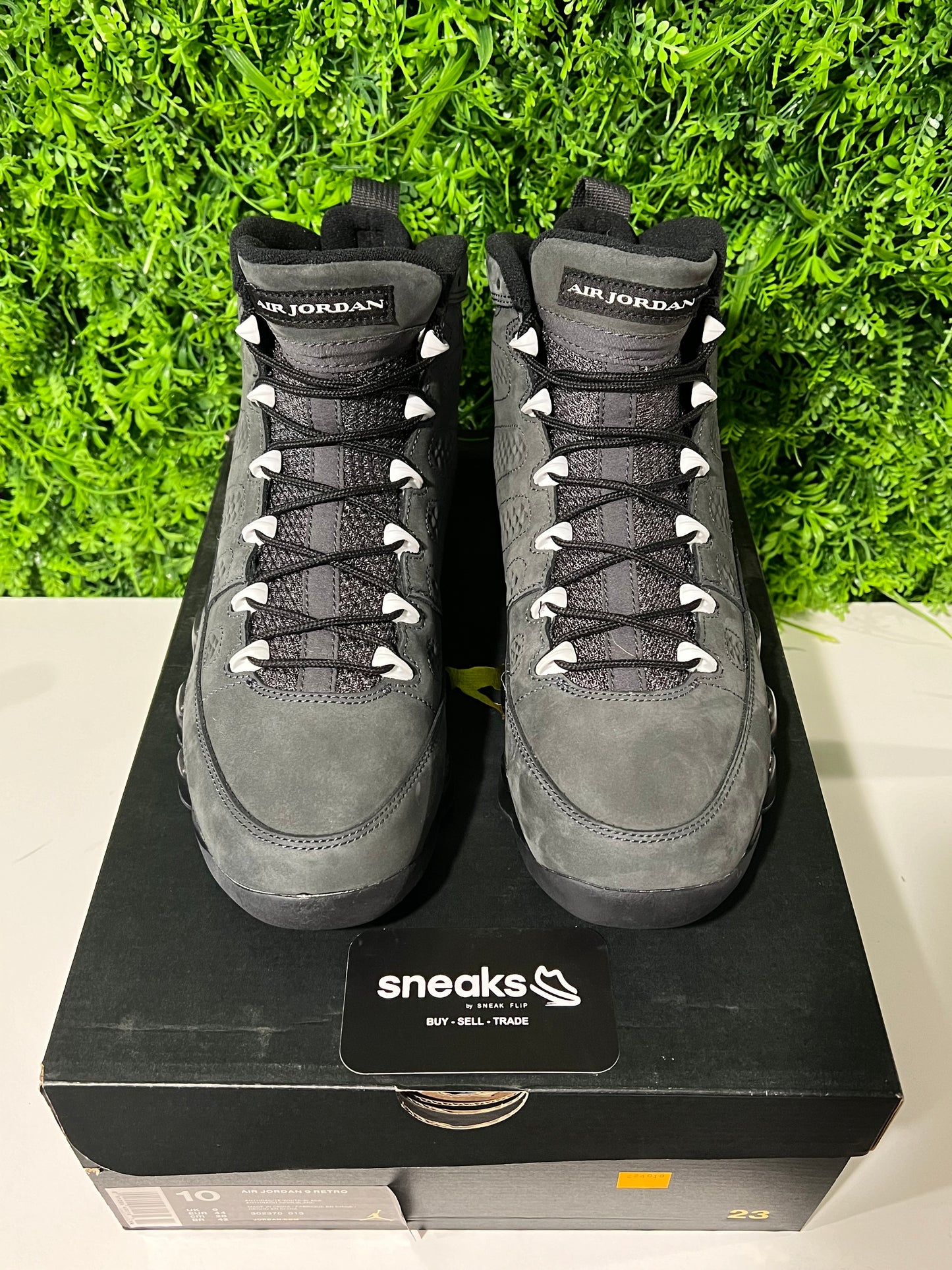USED Air Jordan 9 Retro Anthracite 302370-013 SIZE 10M OG ALL