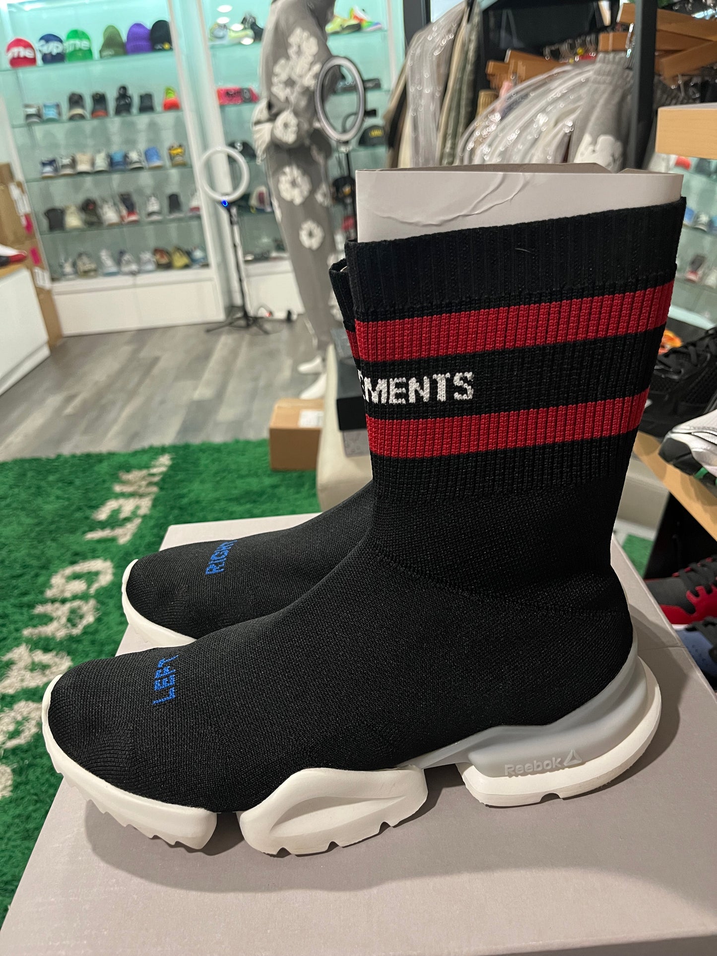 Vetements x Sock Pump High Top Black CN3307 USED SIZE 8.5 OG ALL