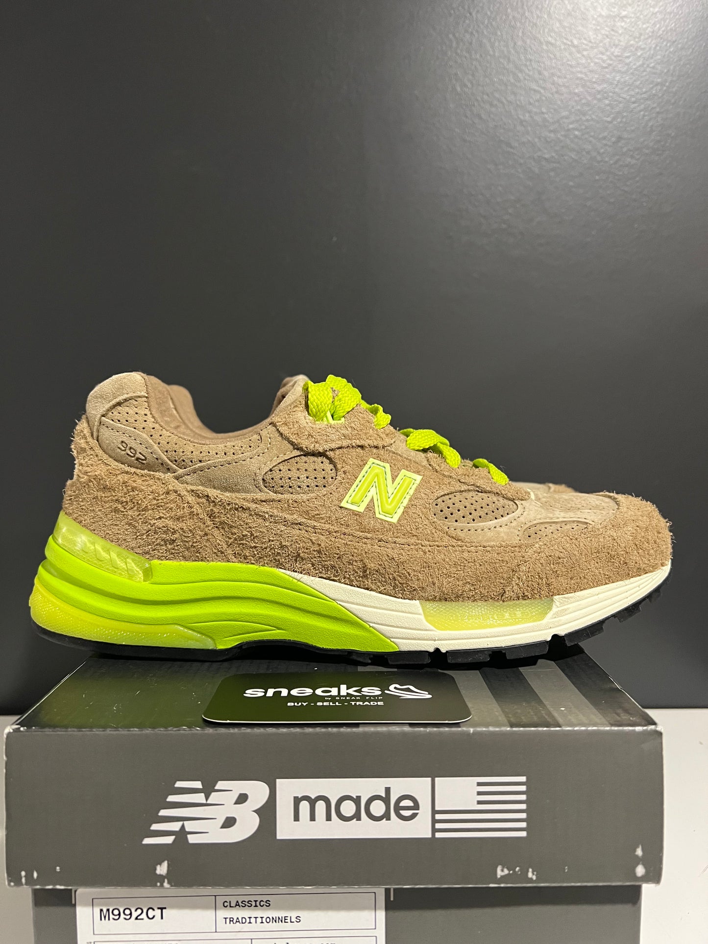 USED New Balance 992 Concepts Low Hanging Fruit M992CT SIZE 8.5M OG ALL JY25-273