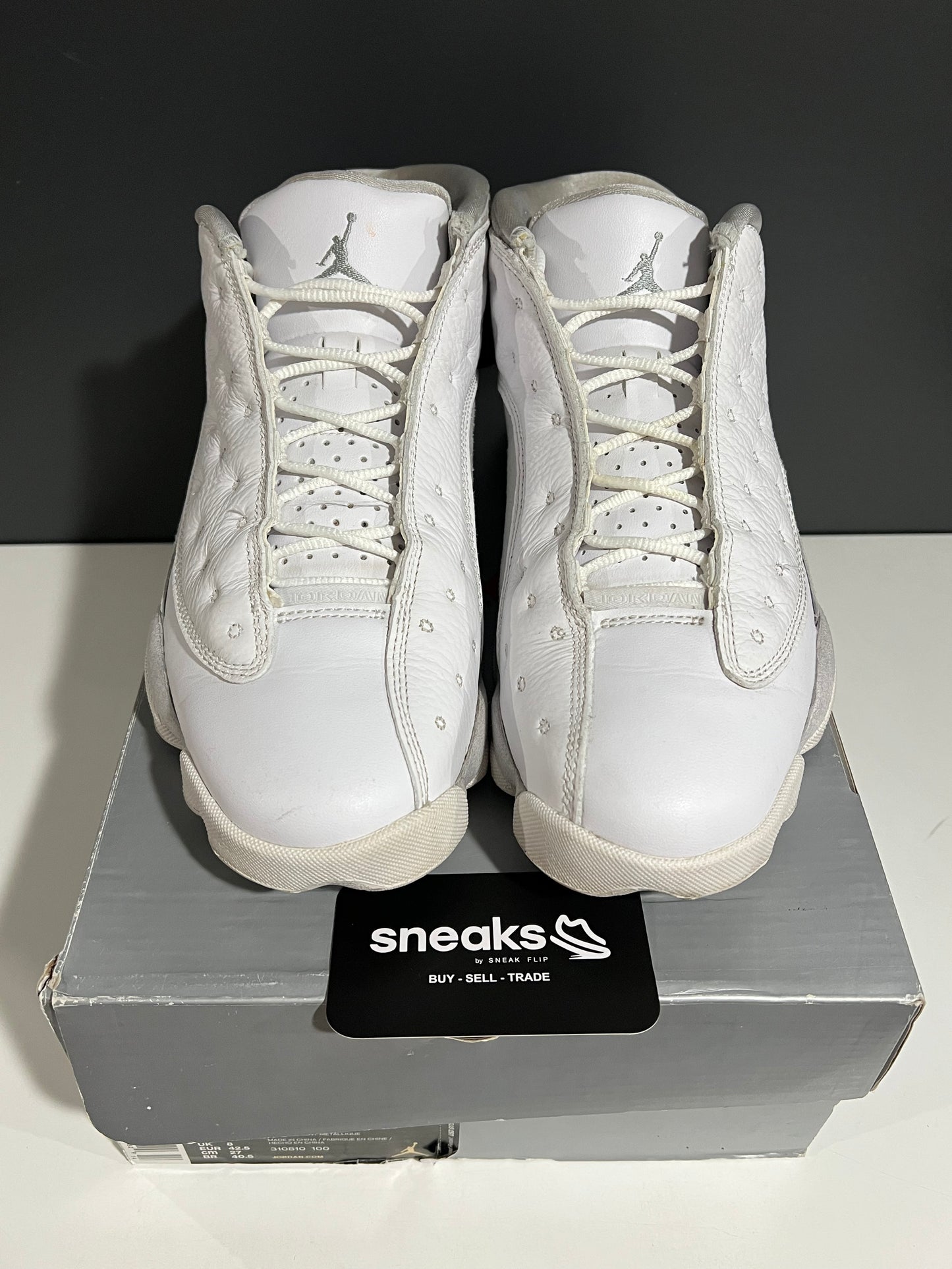 USED Air Jordan 13 Retro Low Pure Money 310810-100 SIZE 9M OG ALL