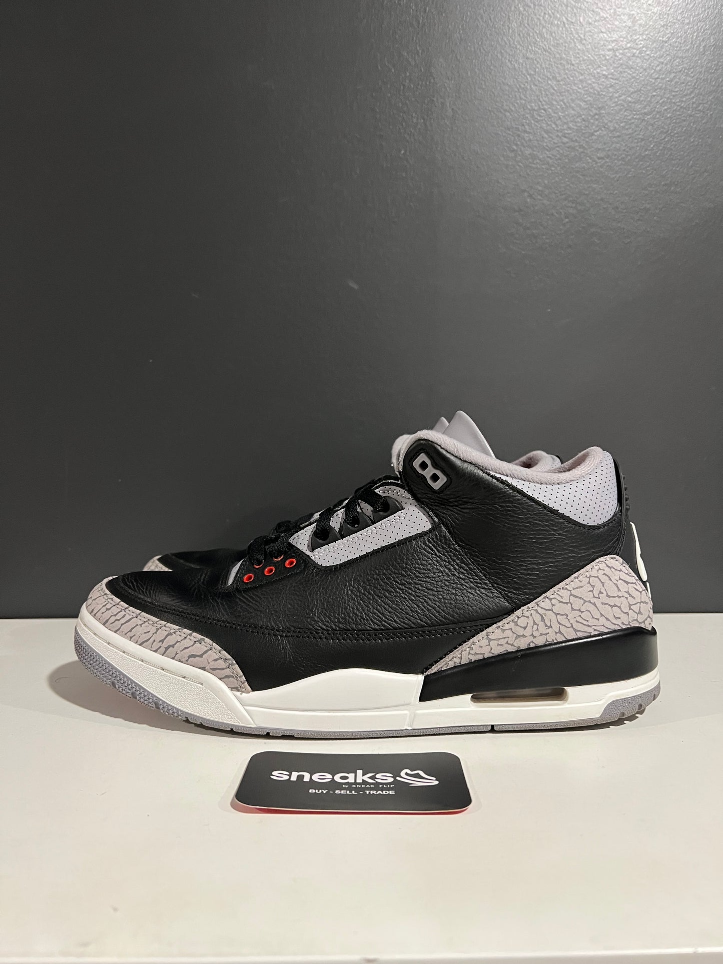 USED Air Jordan 3 Retro OG Black Cement 2024 DN3707-010 SIZE 11.5M NO BOX SP25-078