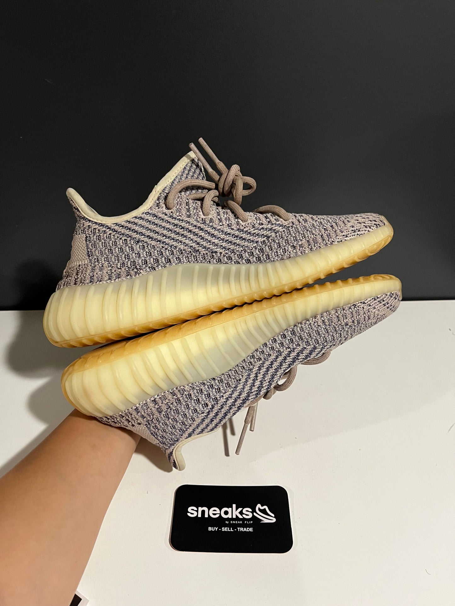 USED Yeezy Boost 350 V2 Ash Pearl GY7658 SIZE 7.5M NO BOX