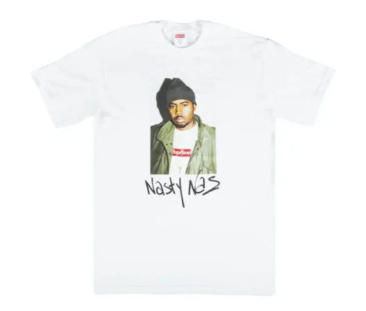 Supreme Nas Tee White