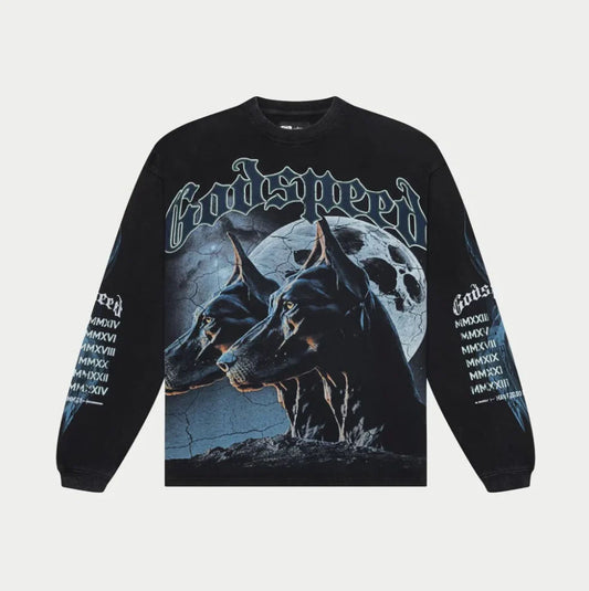 Godspeed FTD LS T-Shirt Black Wash