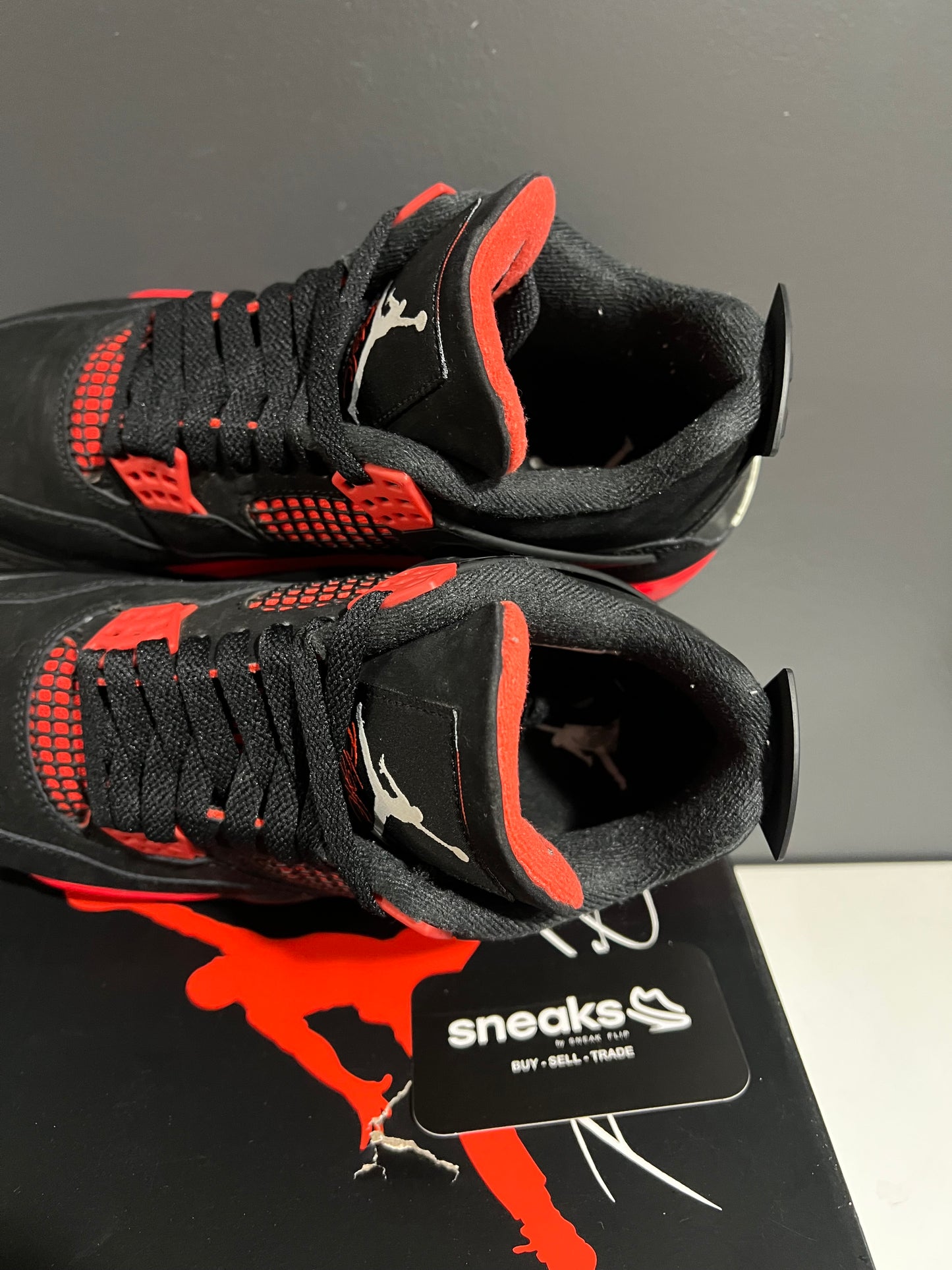 USED Air Jordan 4 Retro Red Thunder CT8527-016 SIZE 8M OG ALL AG25-115