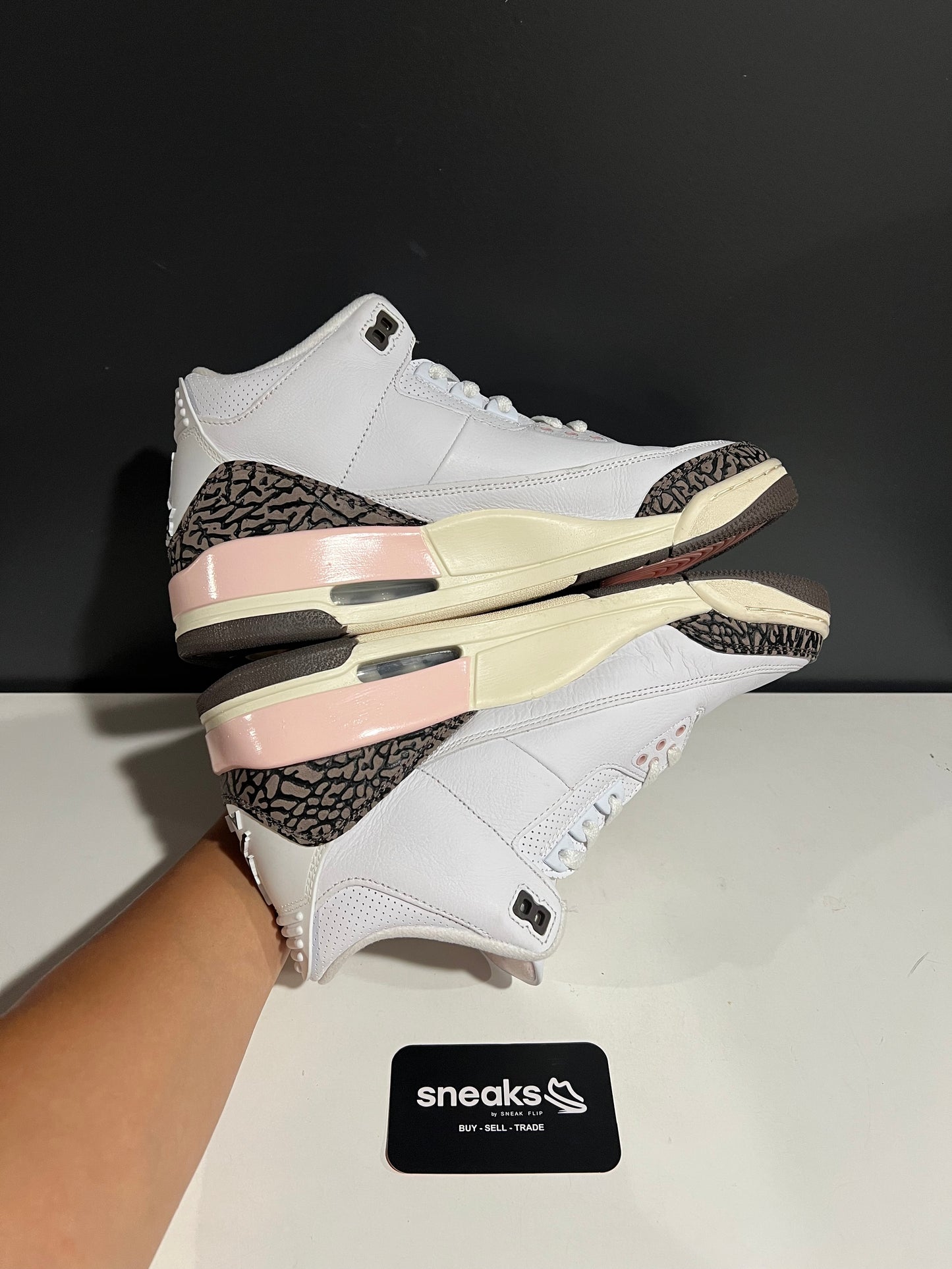 USED Wmns Air Jordan 3 Retro Neapolitan CK9246-102 SIZE 9.5M NO BOX AG25-182