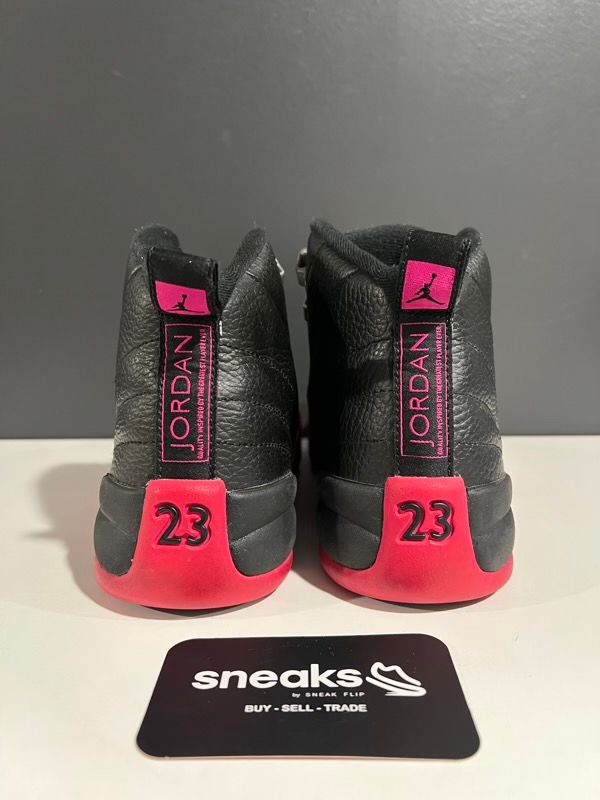 Jordan 12 Retro Black Deadly Pink (GS) - USED NO BOX