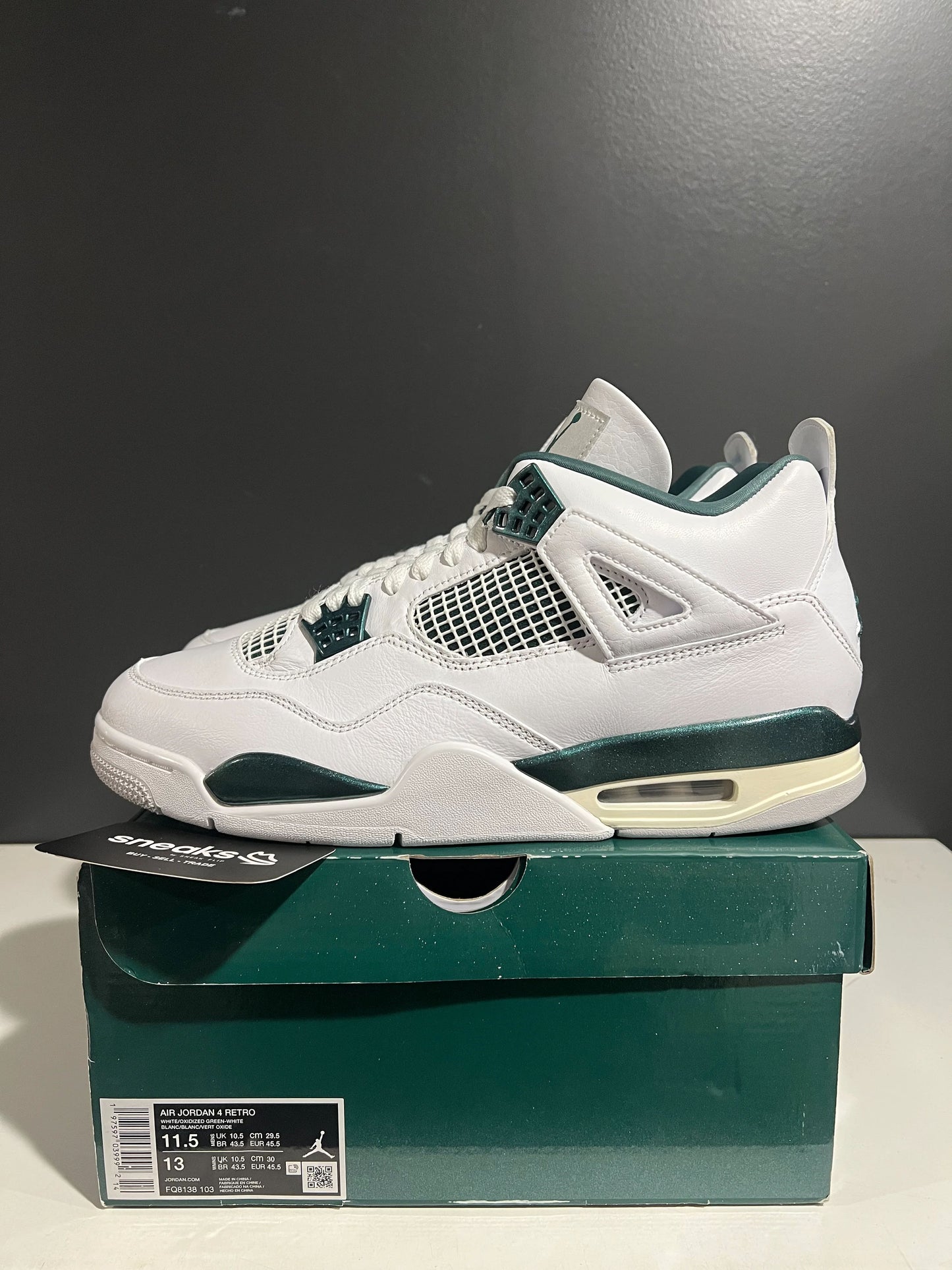 Jordan 4 Retro Oxidized Green - Used