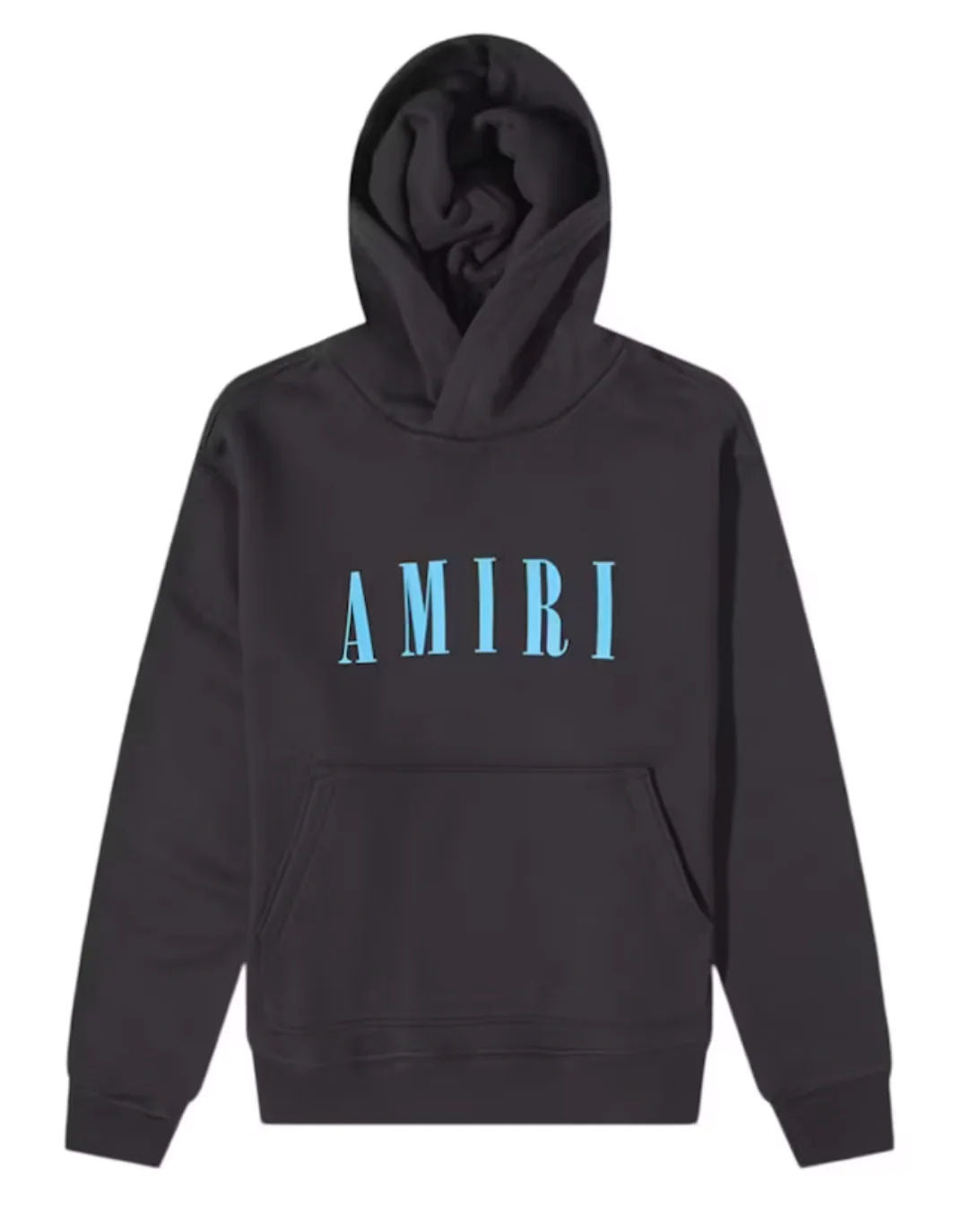 AMIRI Core Logo Hoodie Black/Carolina Blue