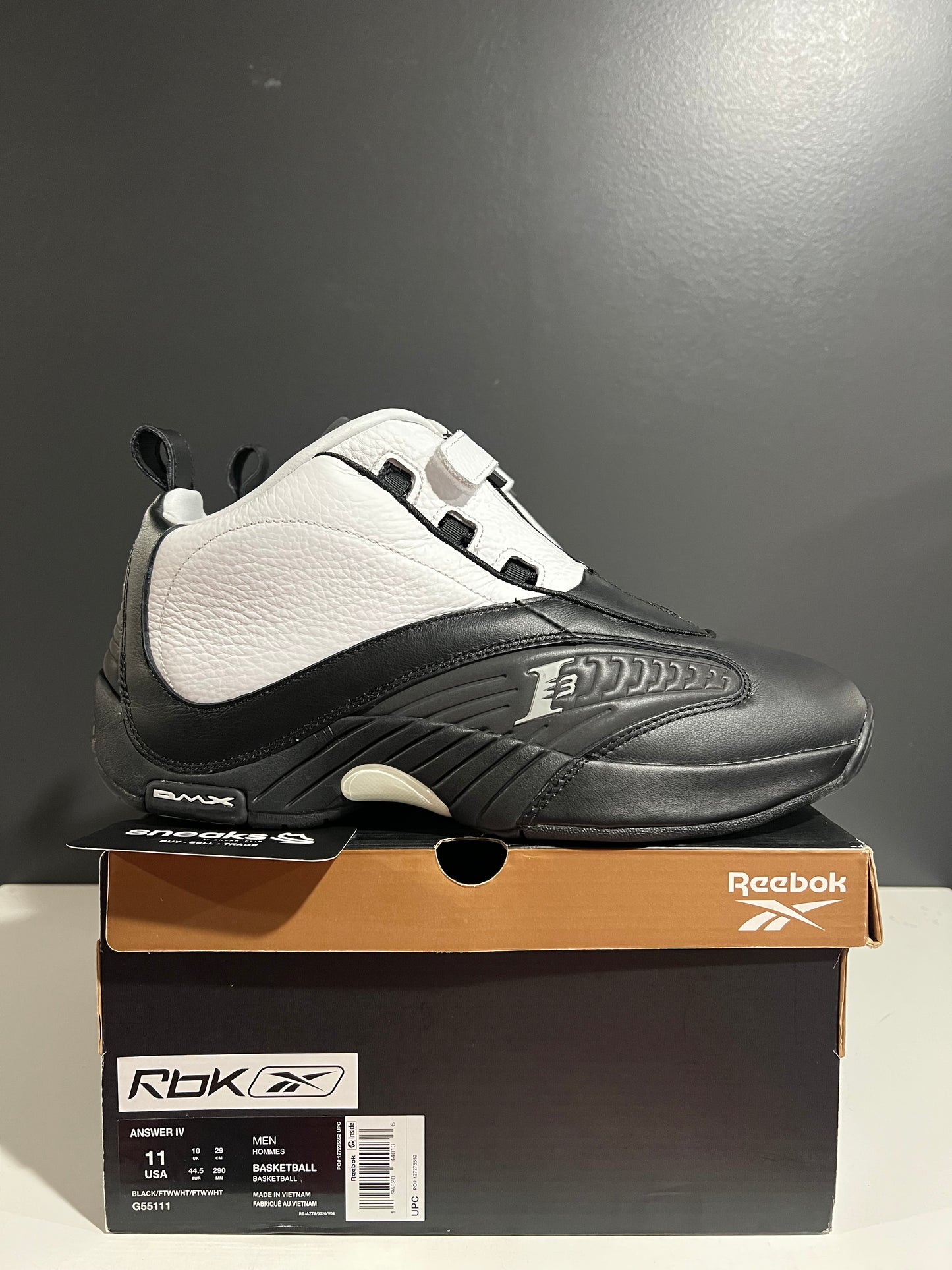 USED Reebok Answer 4 Step Over 2021 G55111 SIZE 11M OG ALL JY25-109