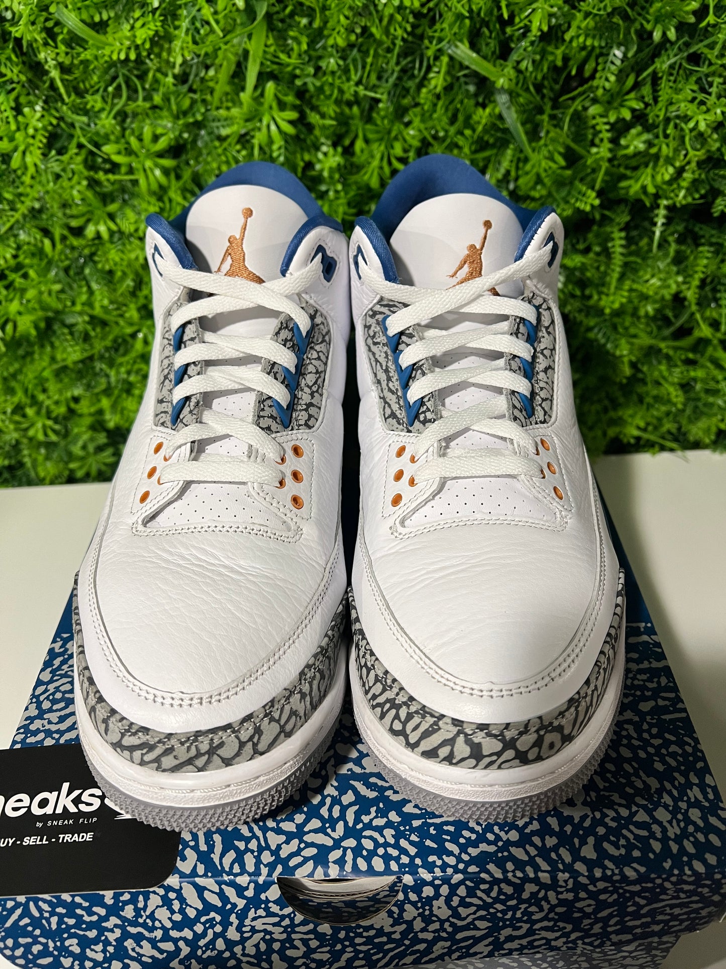 USED Air Jordan 3 Retro Washington Wizards CT8532-148 SIZE 11.5M OG ALL
