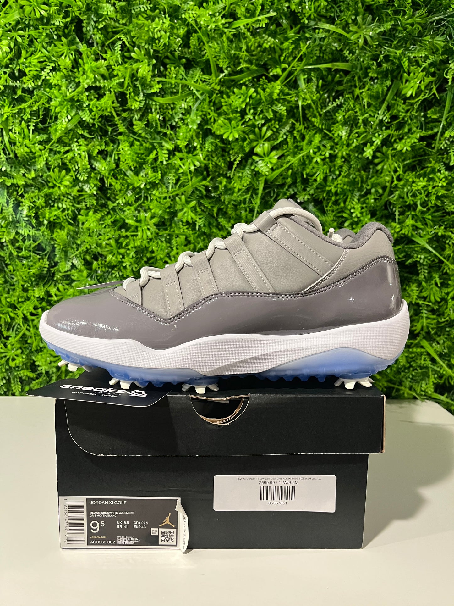 NEW Air Jordan 11 Low Golf Cool Grey AQ0963-002 SIZE 9.5M OG ALL