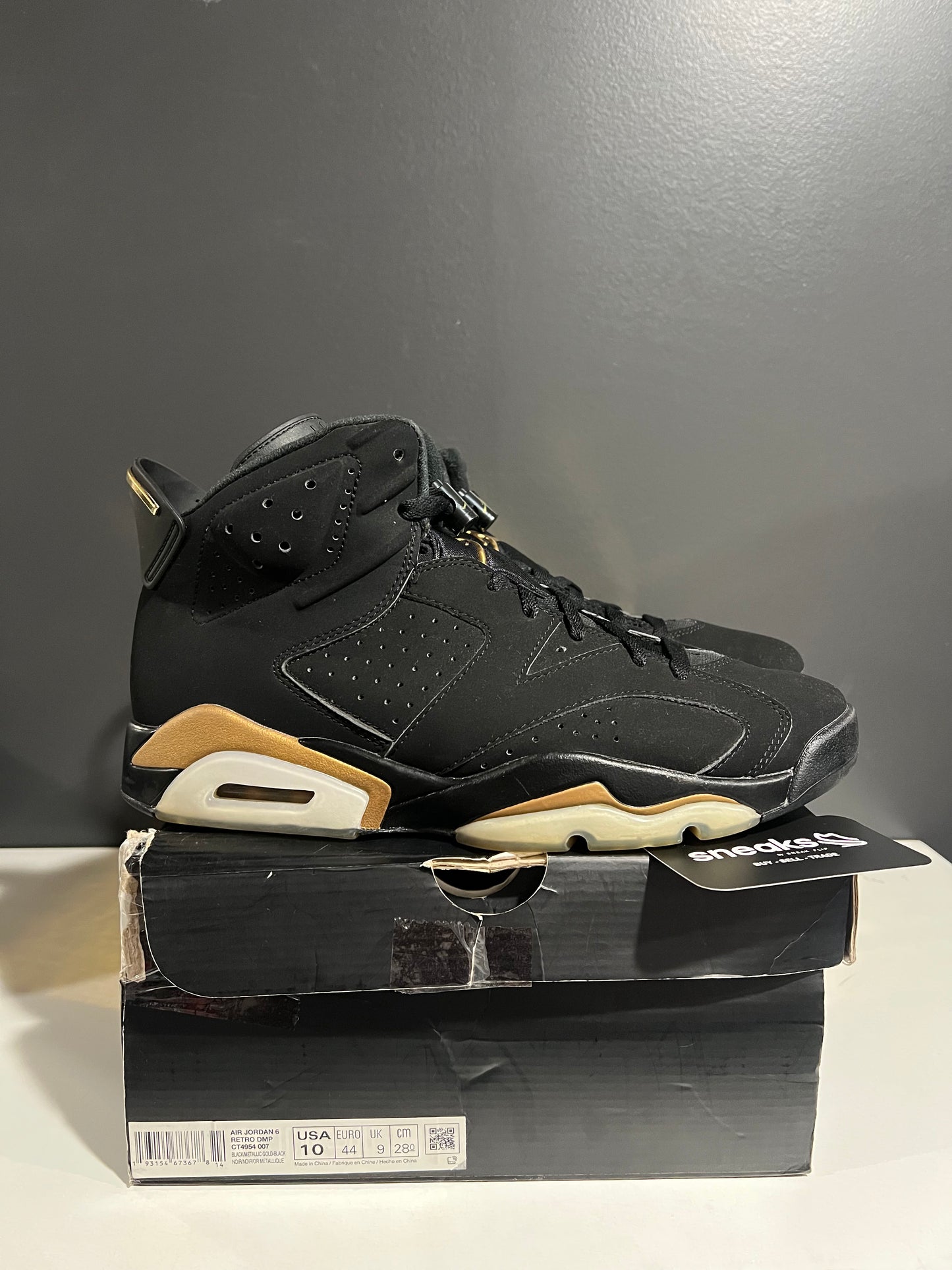 USED Air Jordan 6 Retro Defining Moments 2020 CT4954-007 SIZE 10M OG ALL JY25-139