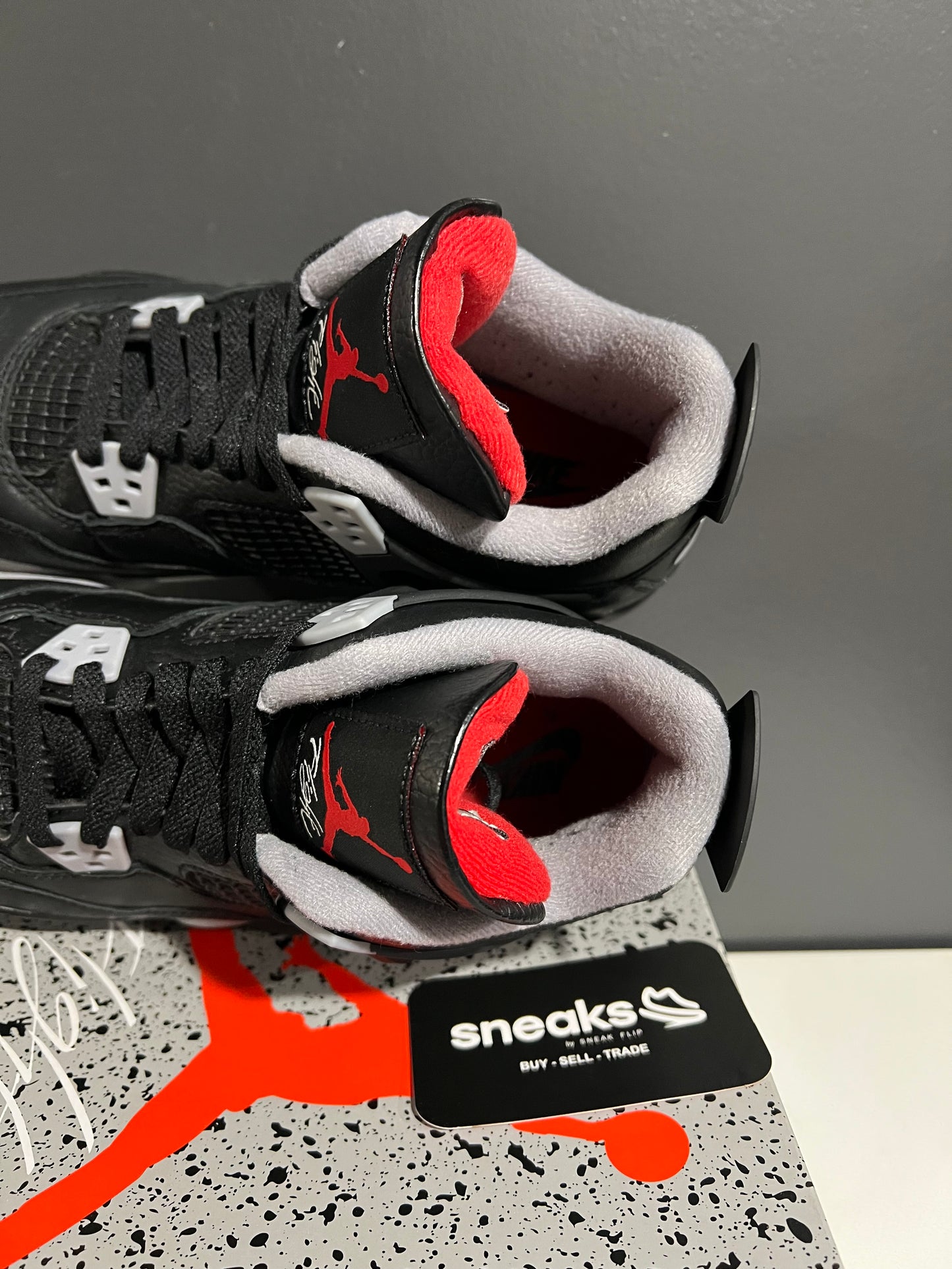 USED Air Jordan 4 Retro GS Bred Reimagined FQ8213-006 SIZE 7Y OG ALL AG25-347