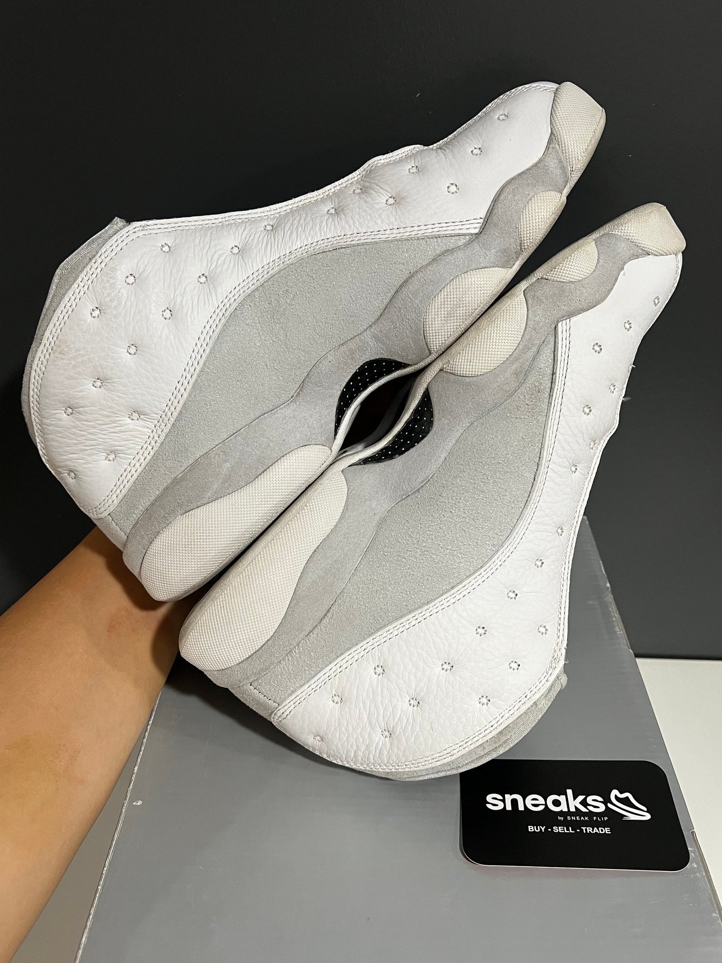 USED Air Jordan 13 Retro Low Pure Money 310810-100 SIZE 9M OG ALL