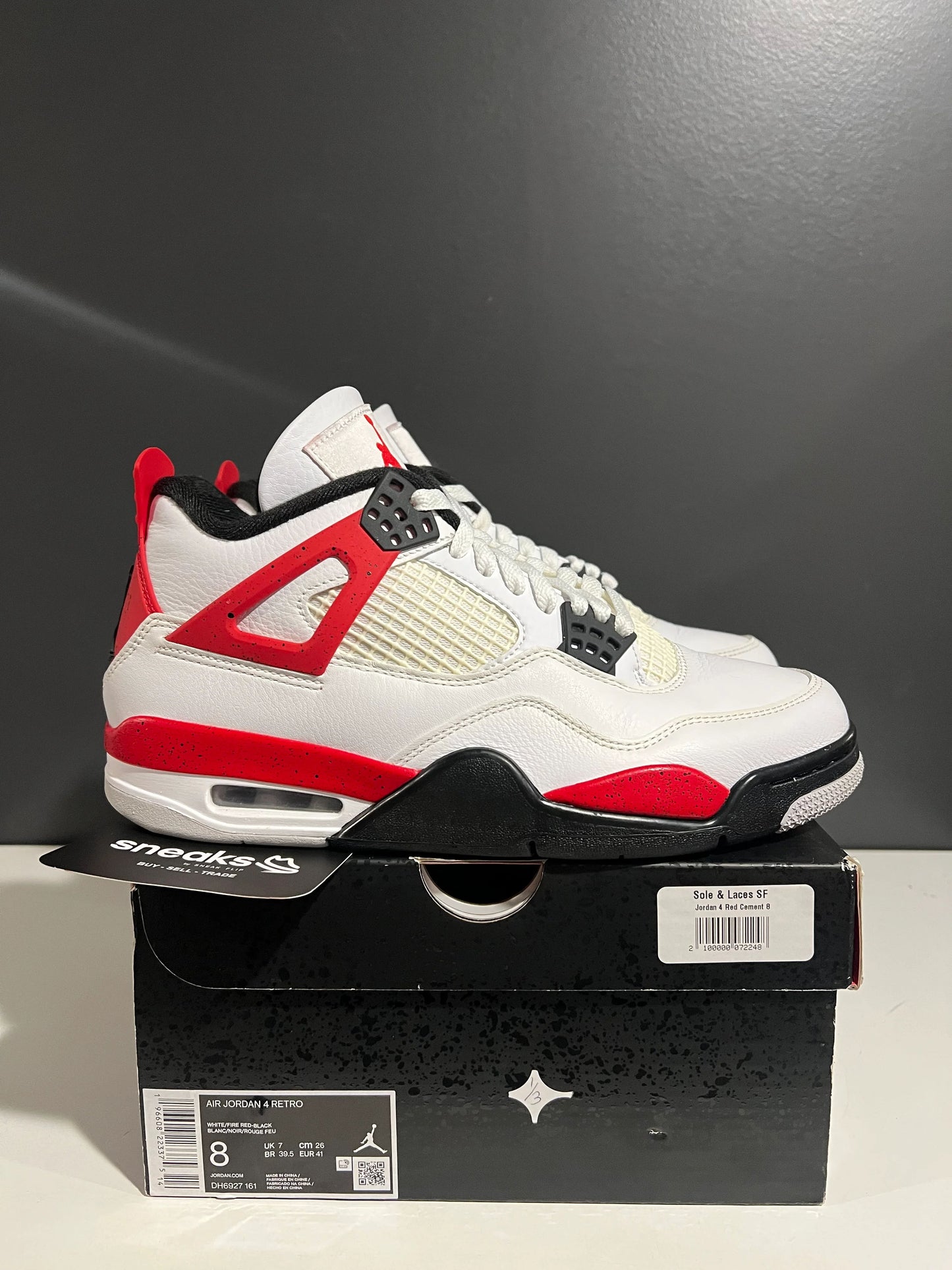 Jordan 4 Retro Red Cement - Used