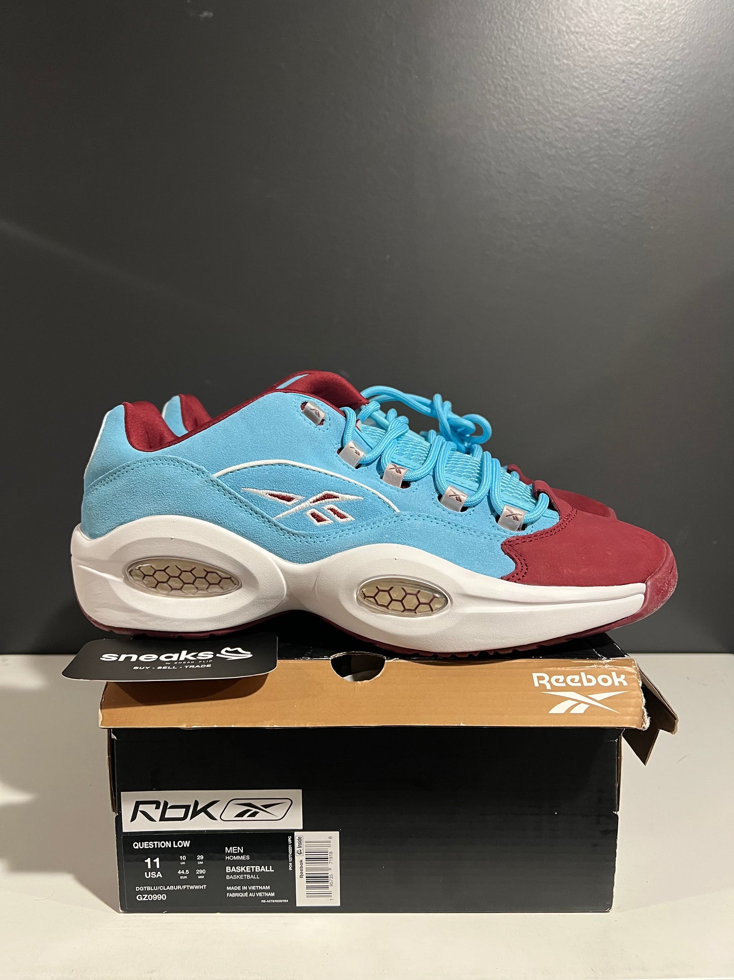 NEW Question Low Phillies GZ0990 SIZE 11M OG ALL AG25-286