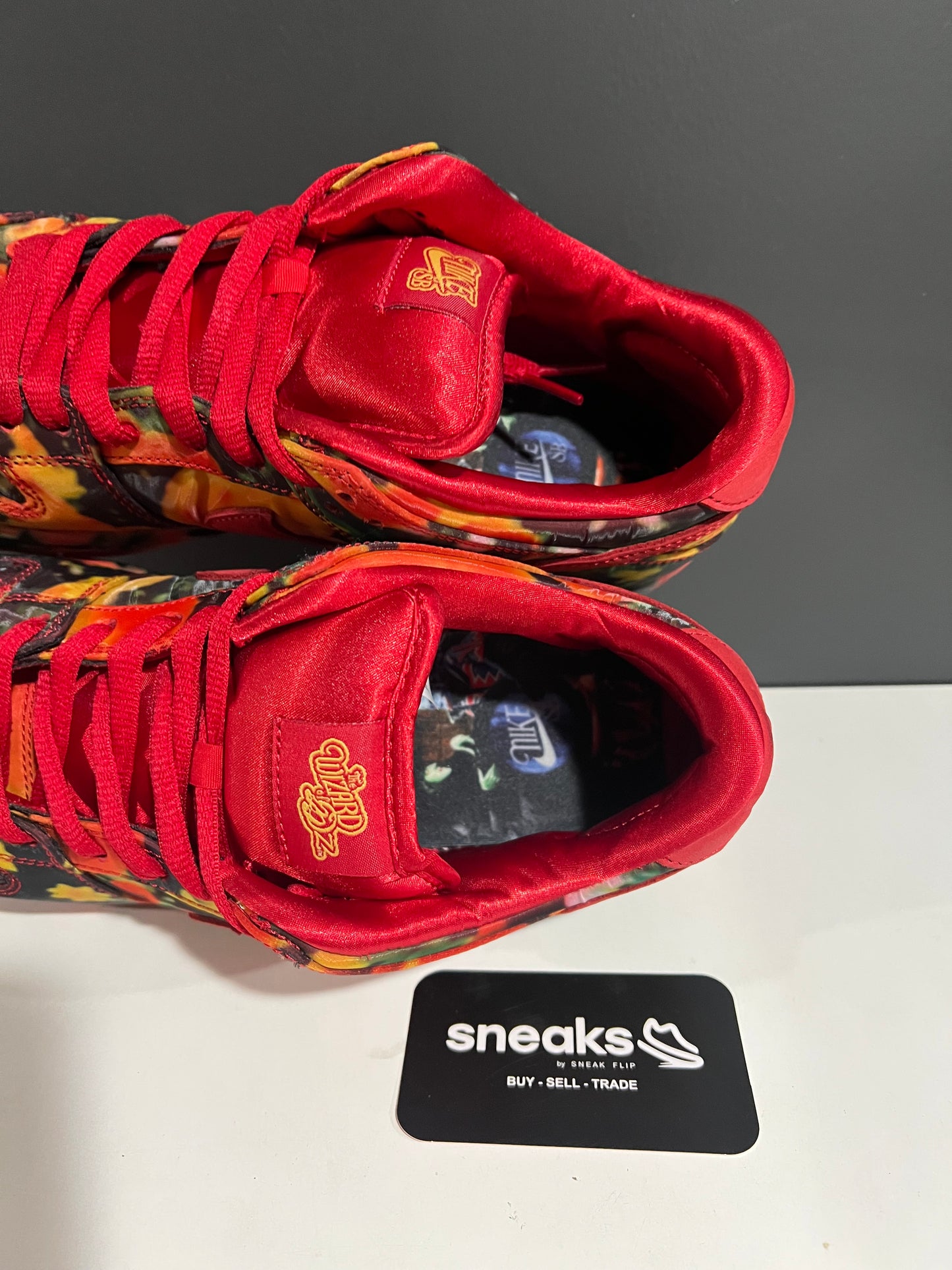 USED Nike SB Dunk Low “Wizard of Oz” Poppy Field FZ1291-600 SIZE 10M NO BOX JY25-199