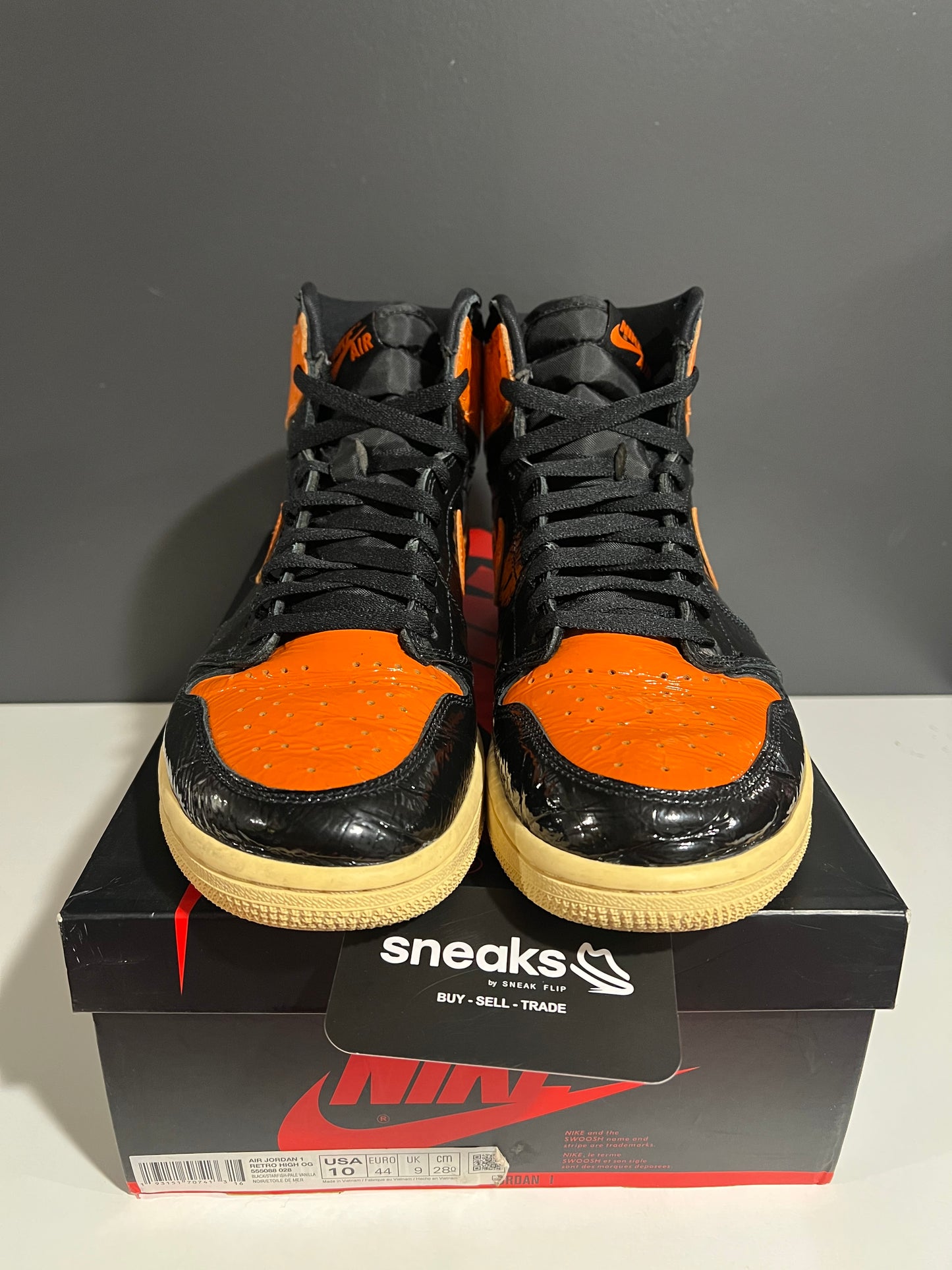 USED Air Jordan 1 Retro High OG Shattered Backboard 3.0 555088-028 SIZE 10M OG ALL JY25-253