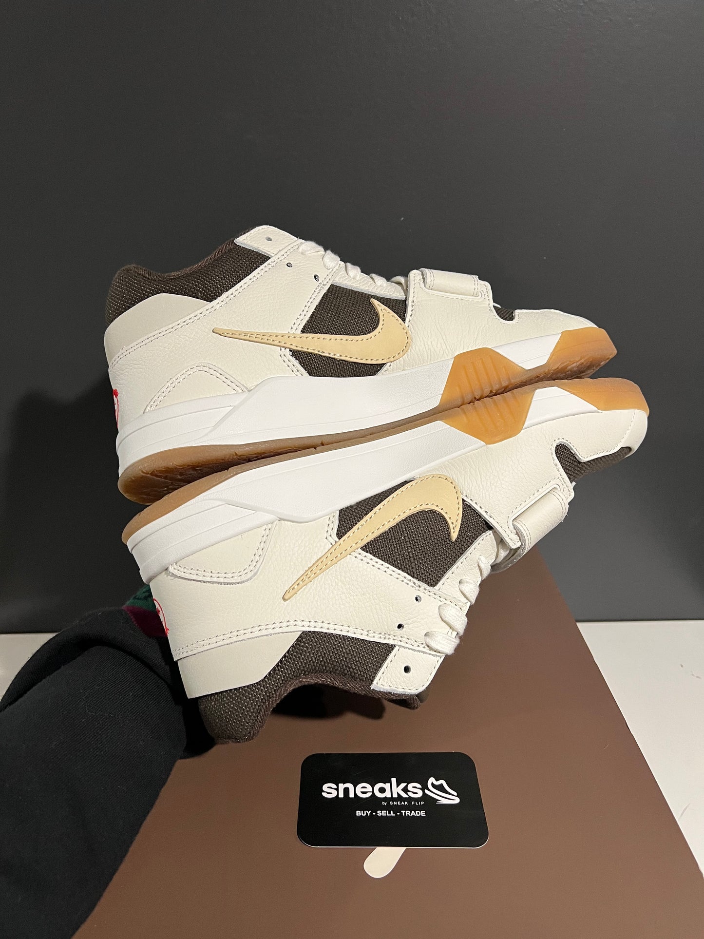 USED Travis Scott x Jordan Jumpman Jack TR Sail FZ8117-100 SIZE 11.5M OG ALL AG25-384