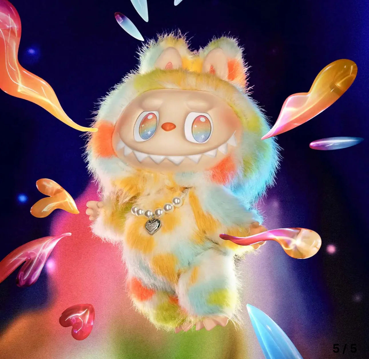 Pop Mart Labubu The Monsters Big into Energy Series Rock The Universe Vinyl Plush Doll