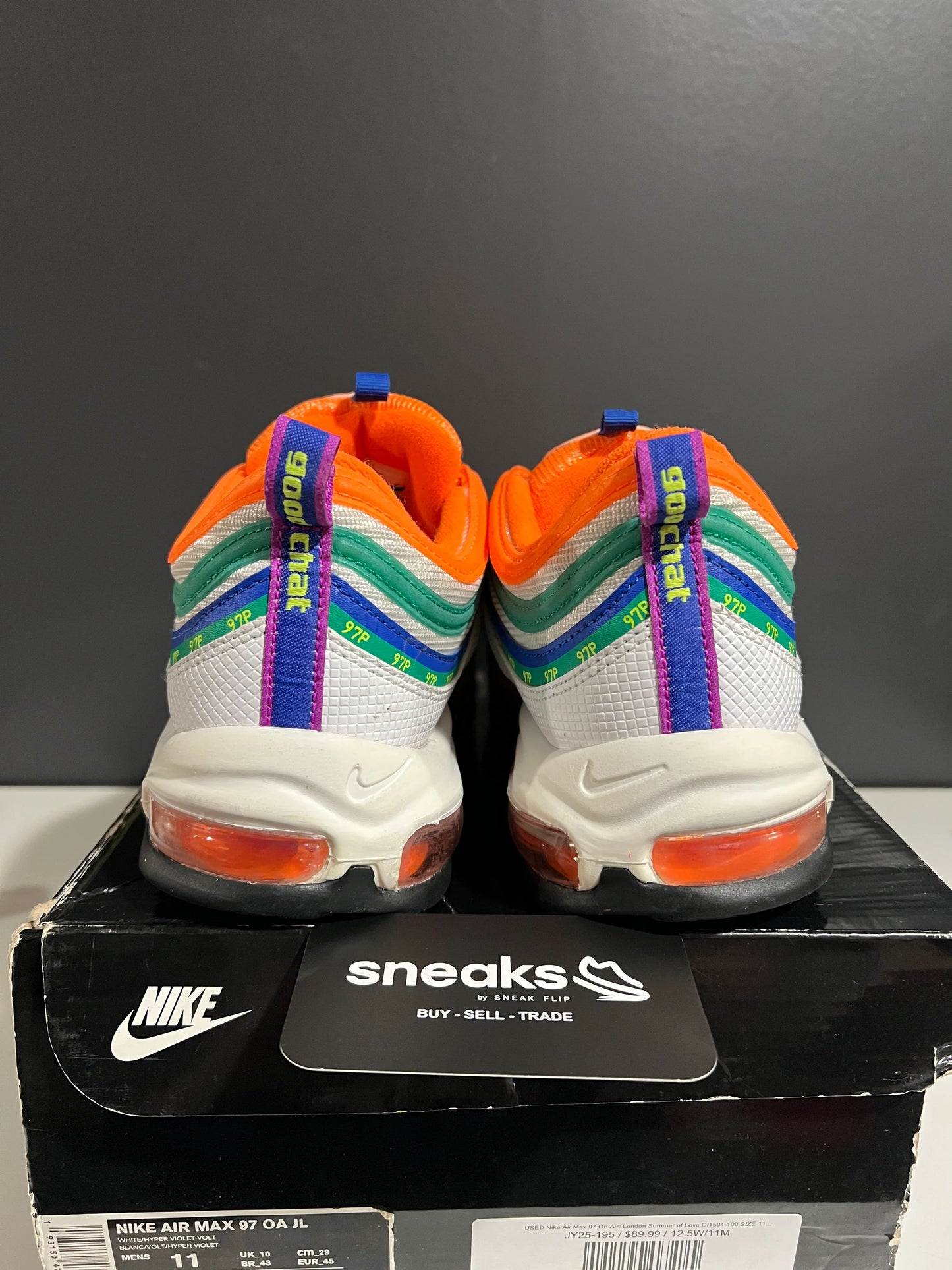 Nike Air Max 97 London Summer of Love - Used